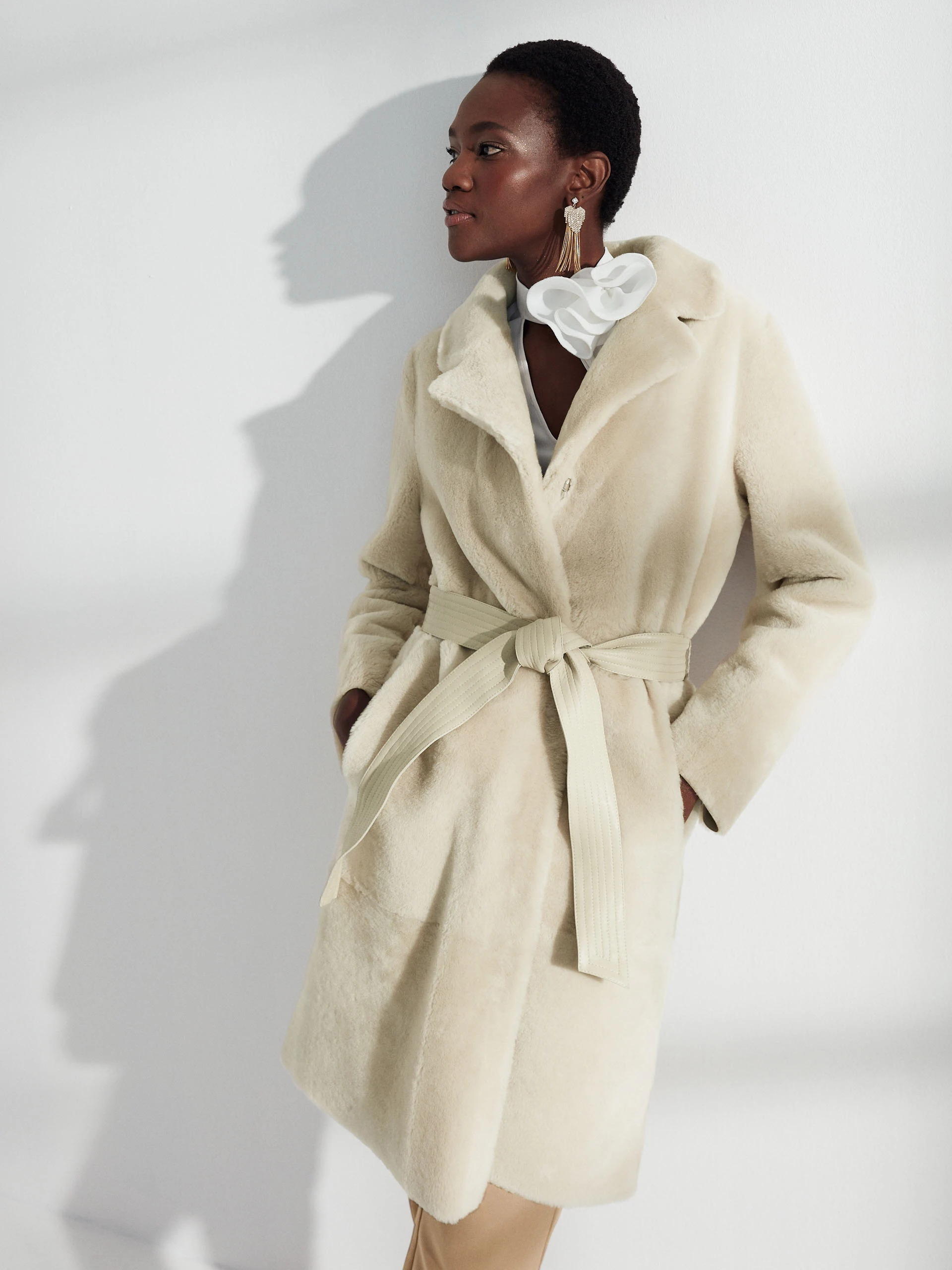 Merino robe coat