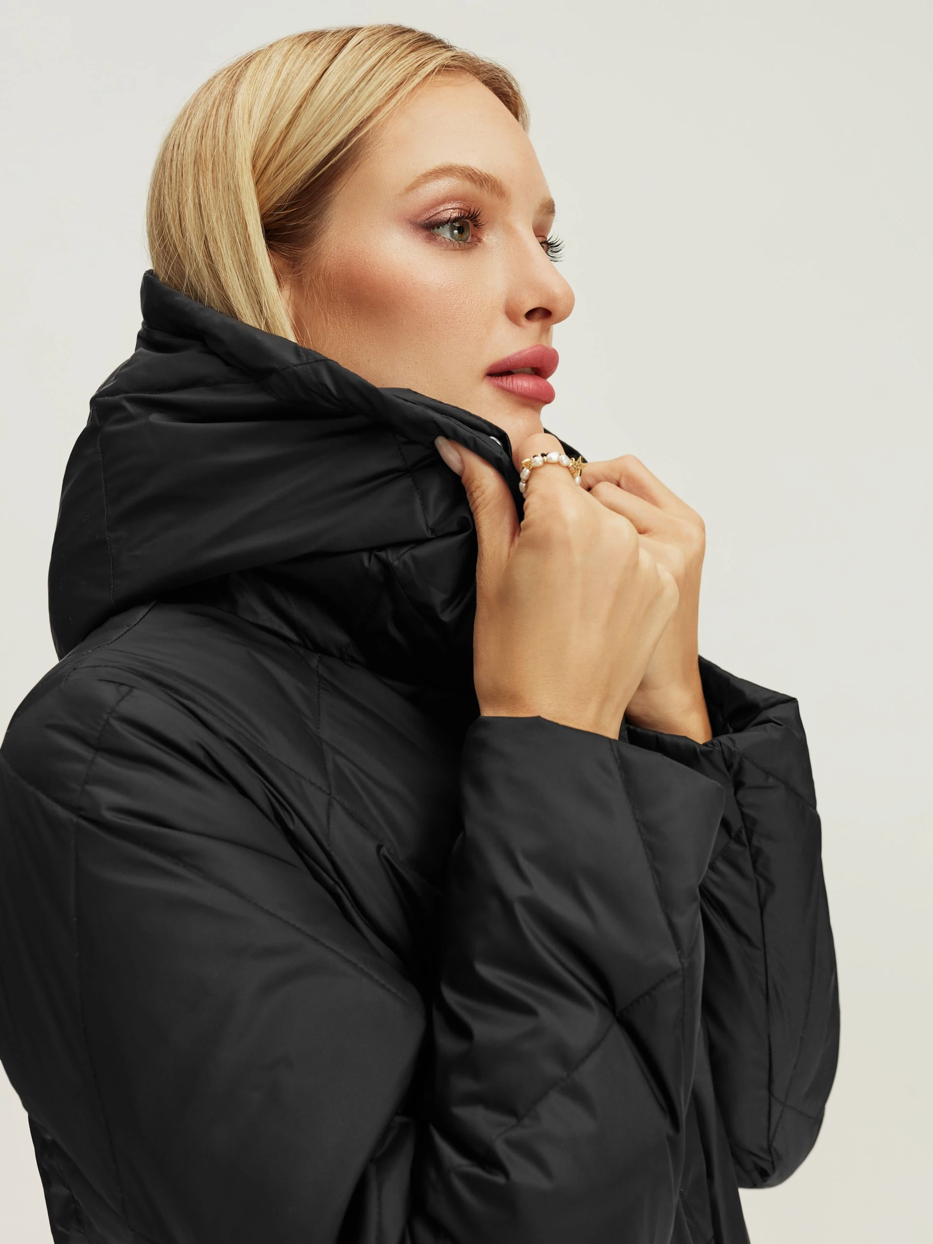 Black down coat