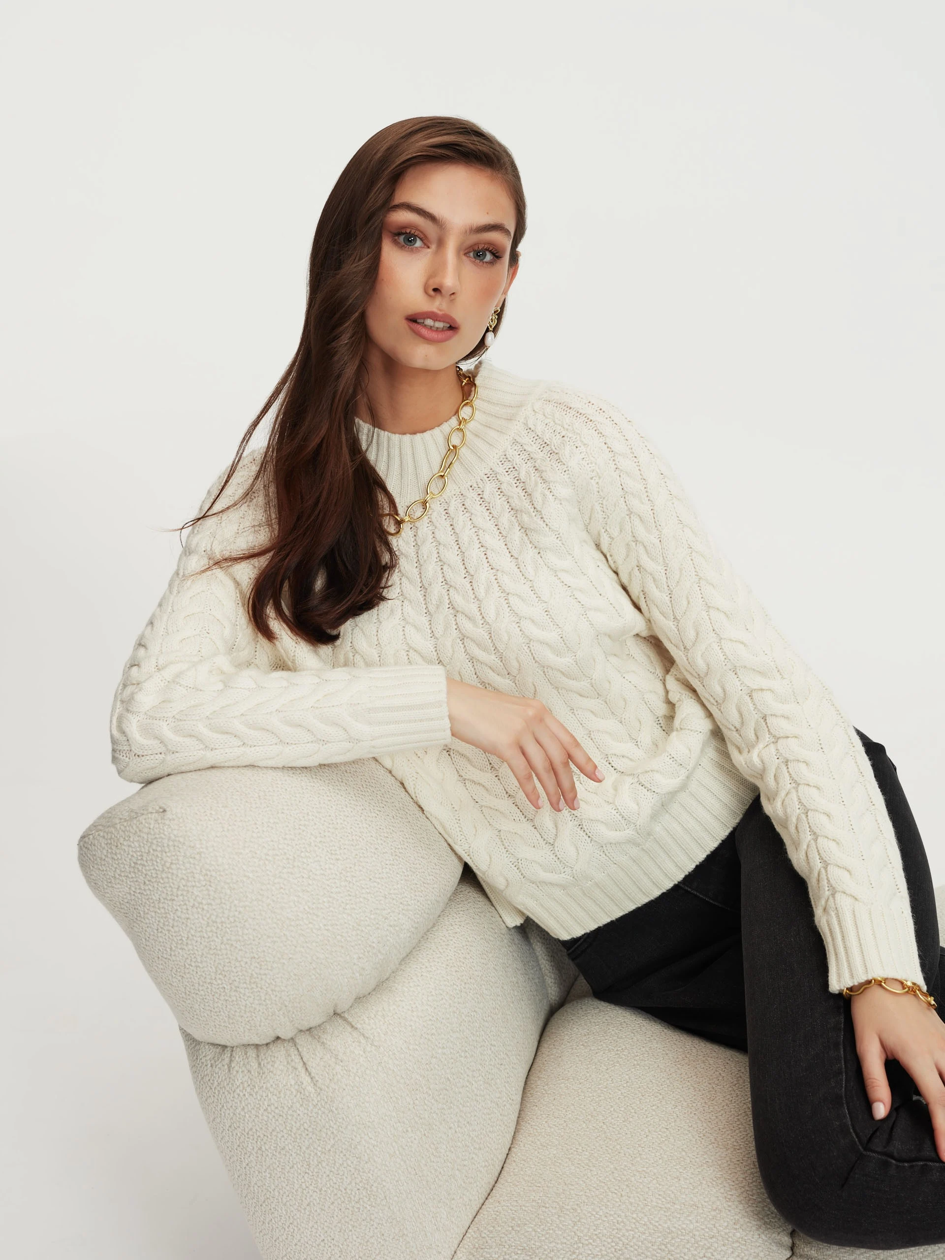 Woven sweater