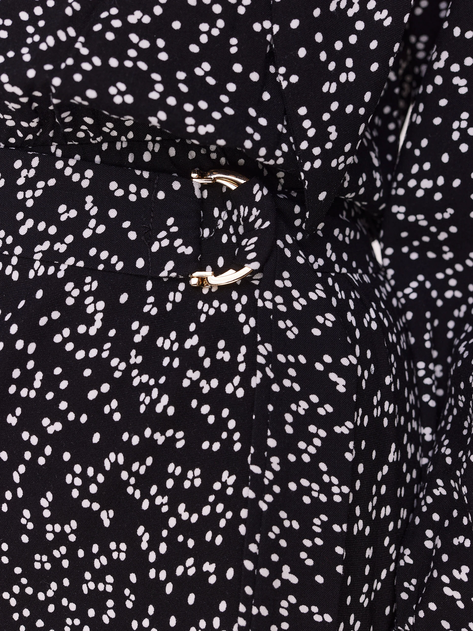 Patterned viscose midi dress