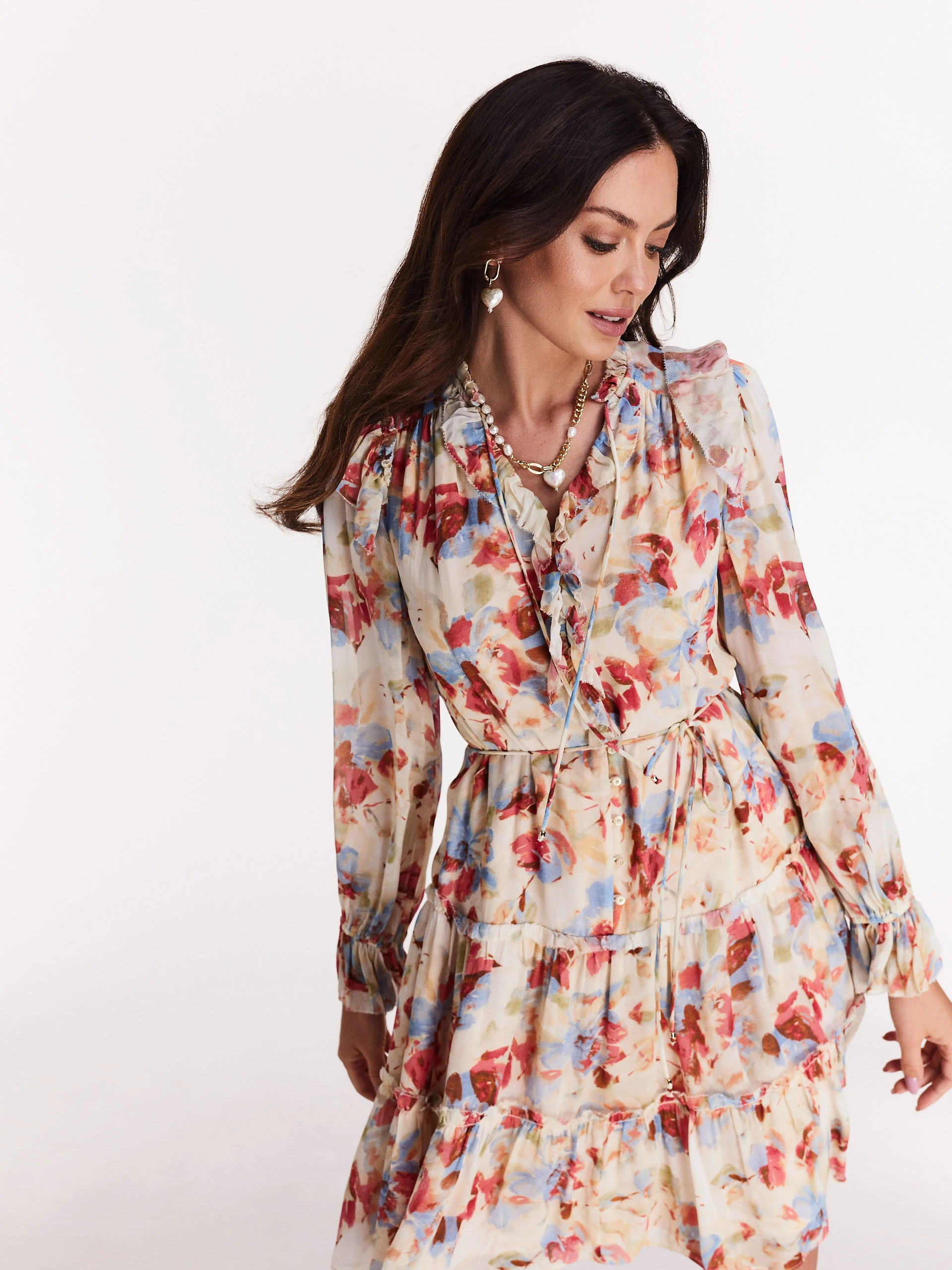 Airy floral dress
