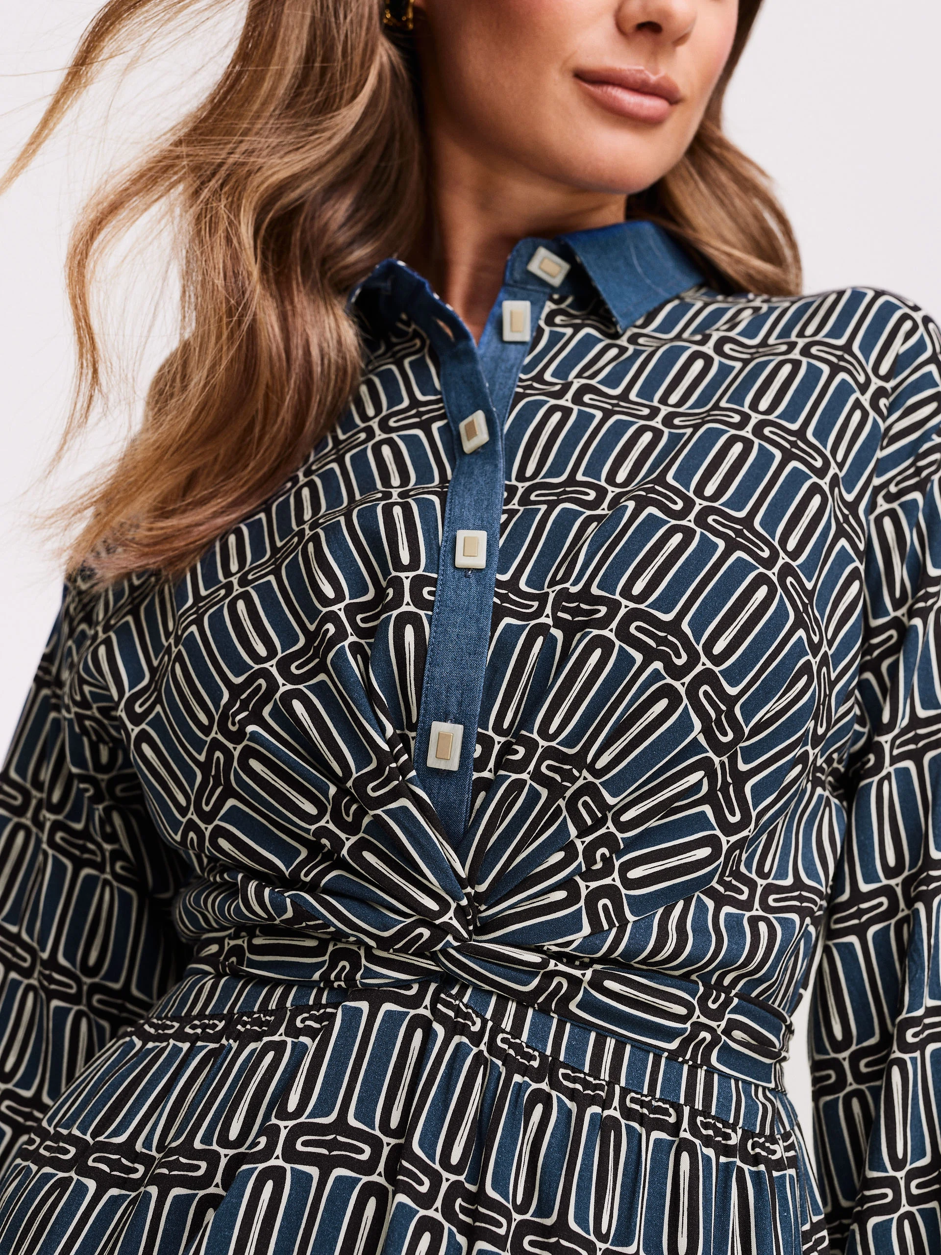 Geometric pattern dress
