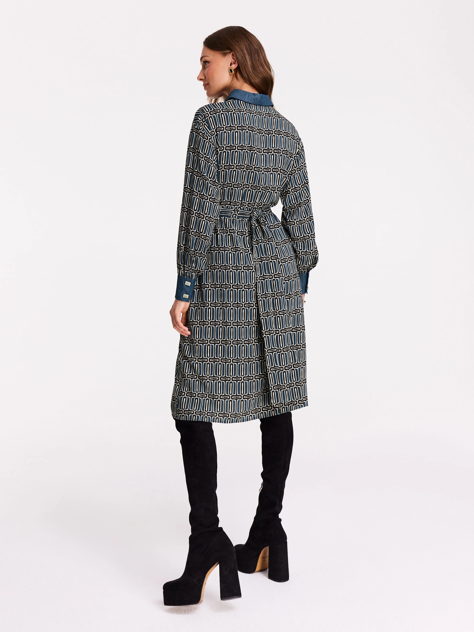 Geometric pattern dress