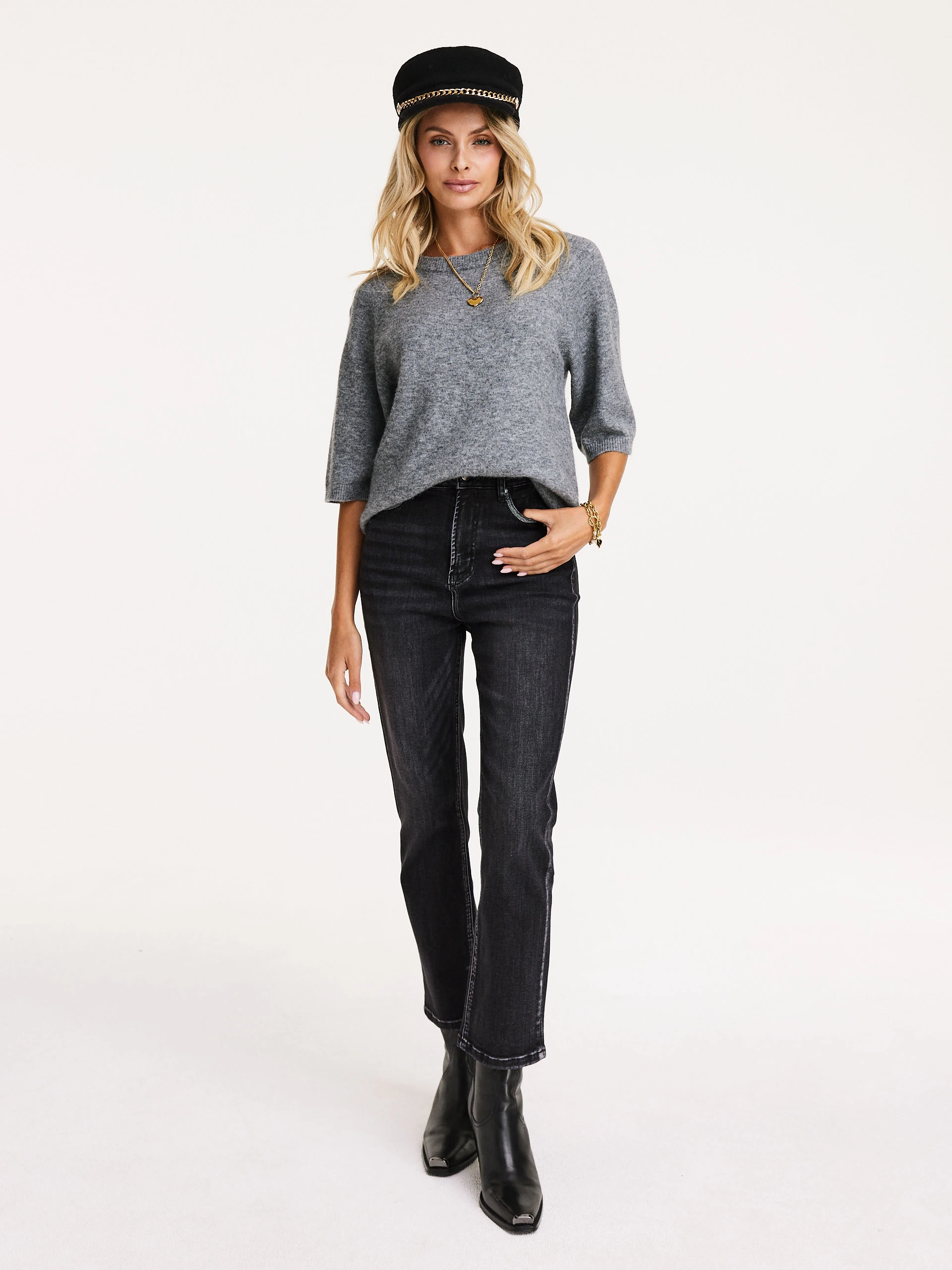 Grey classic sweater