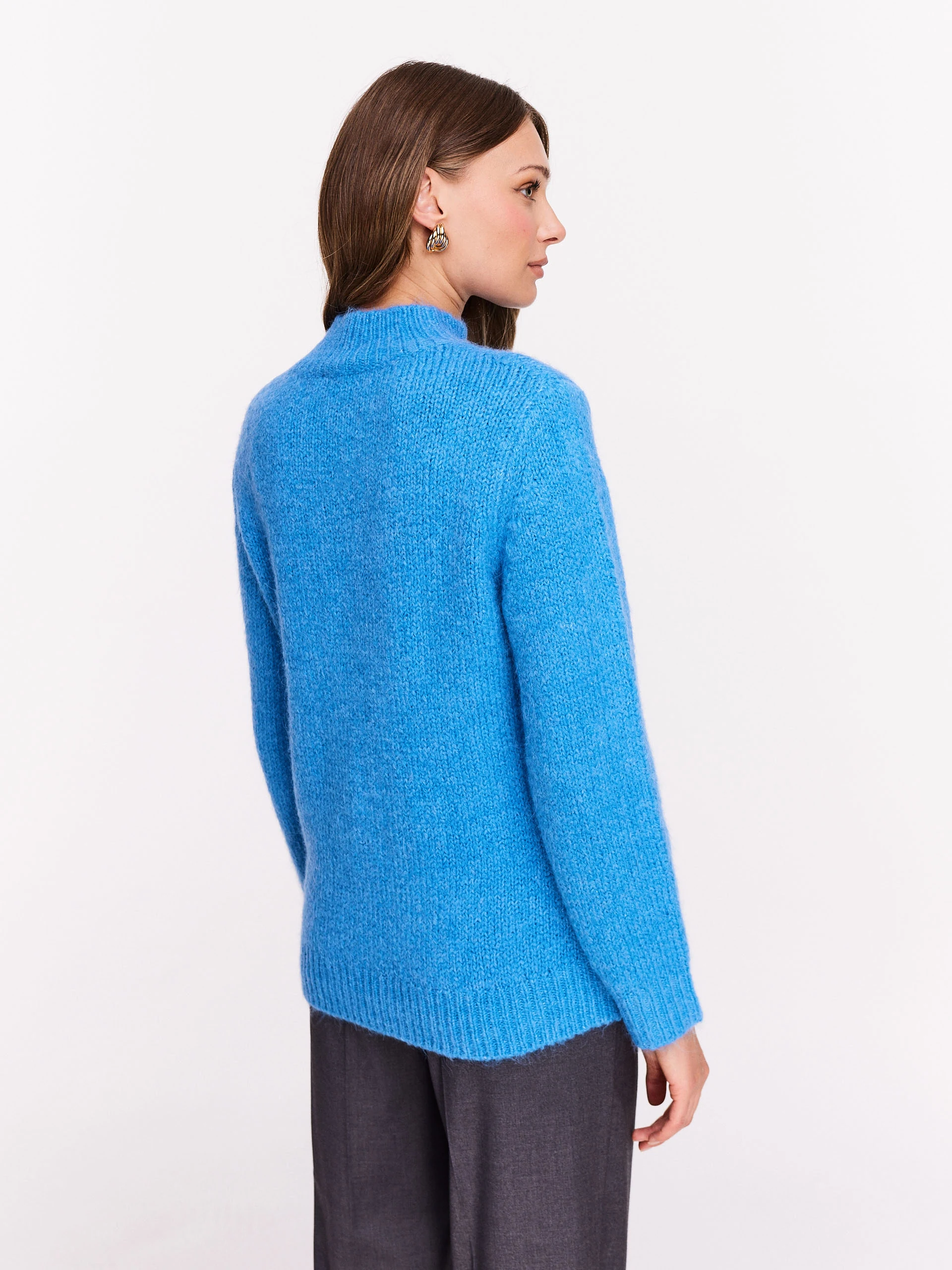 Turquoise loose knit sweater
