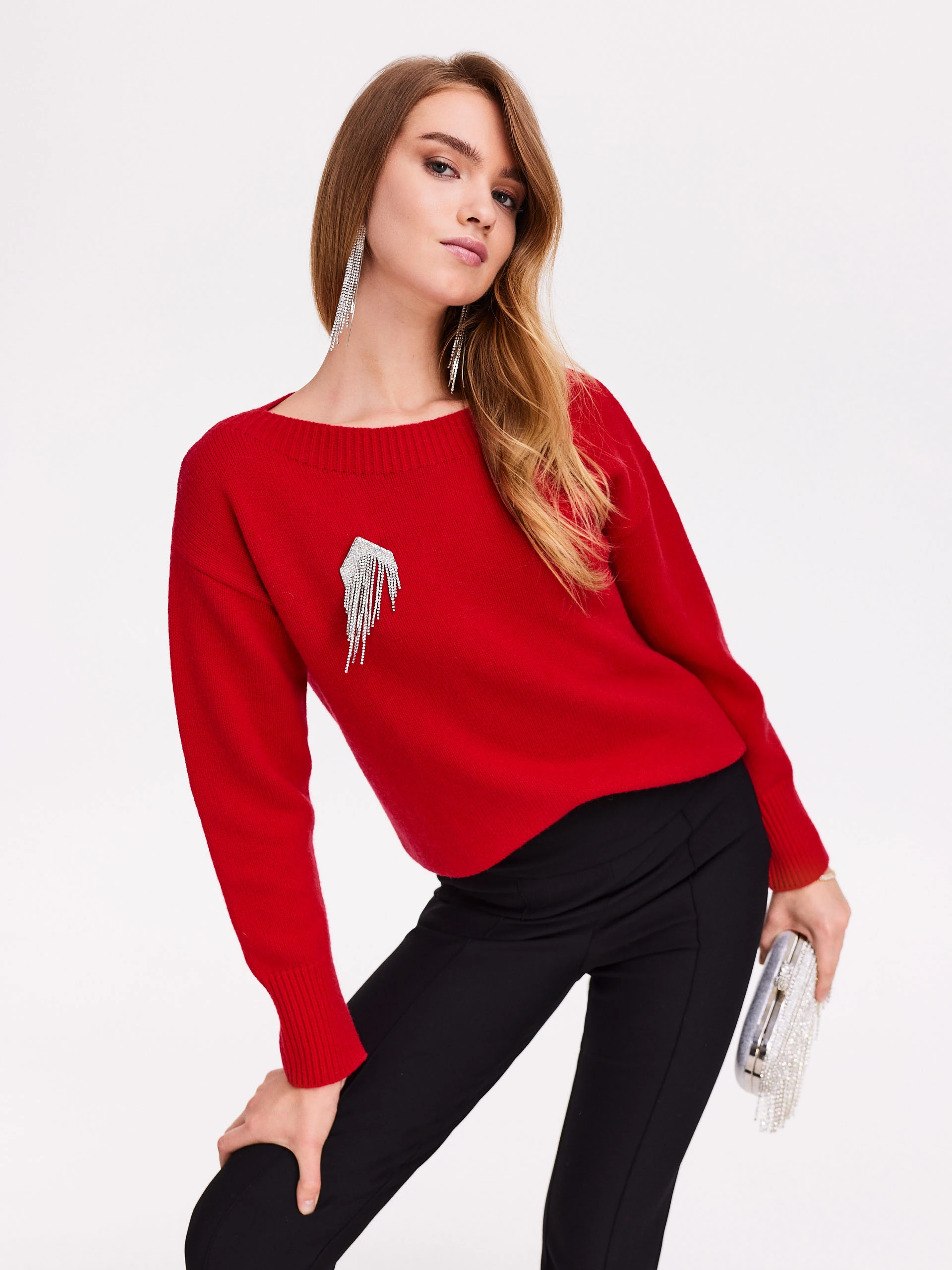 Red sweater
