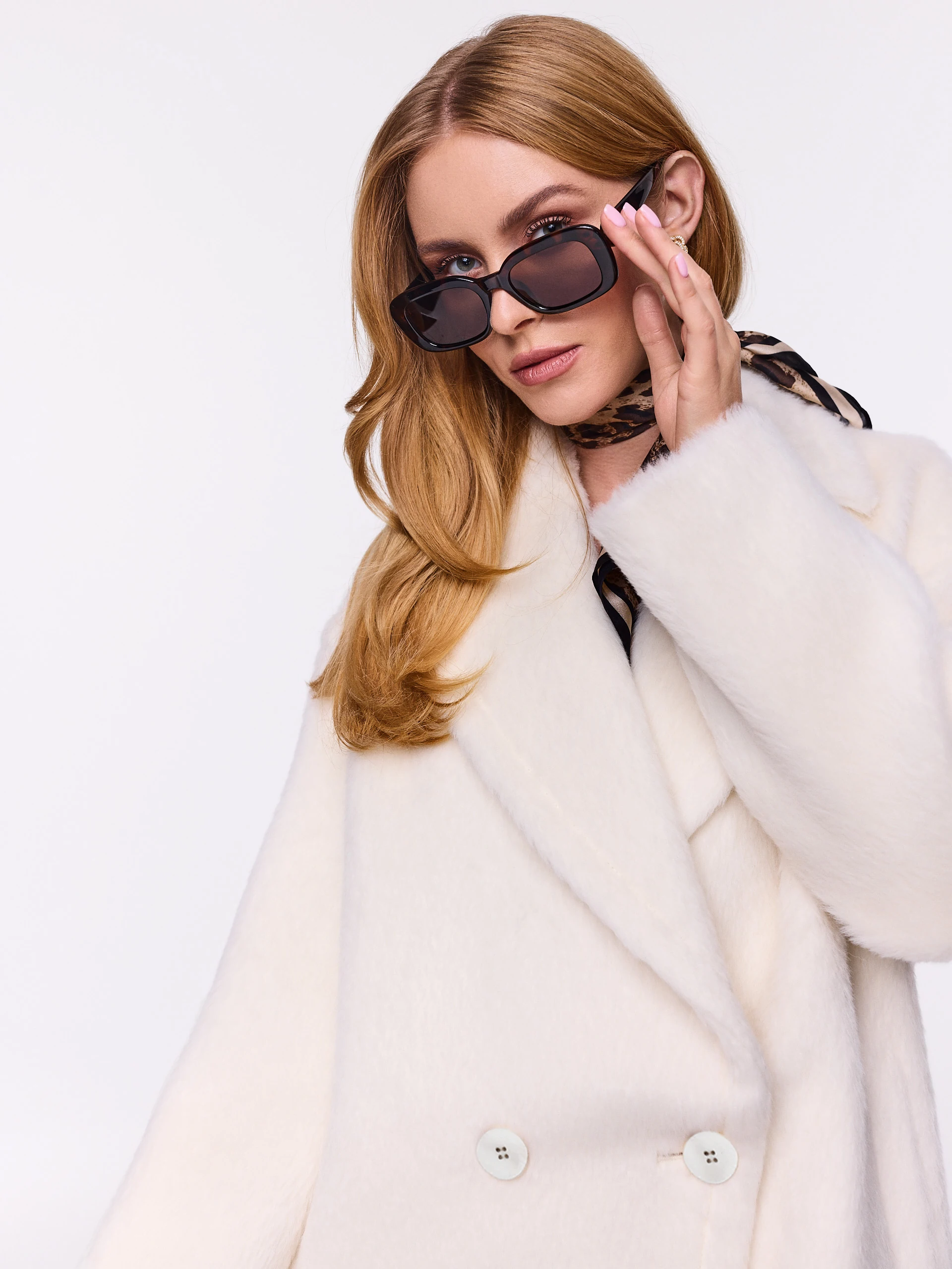 Pearl coat made of alpaca and sheep wool