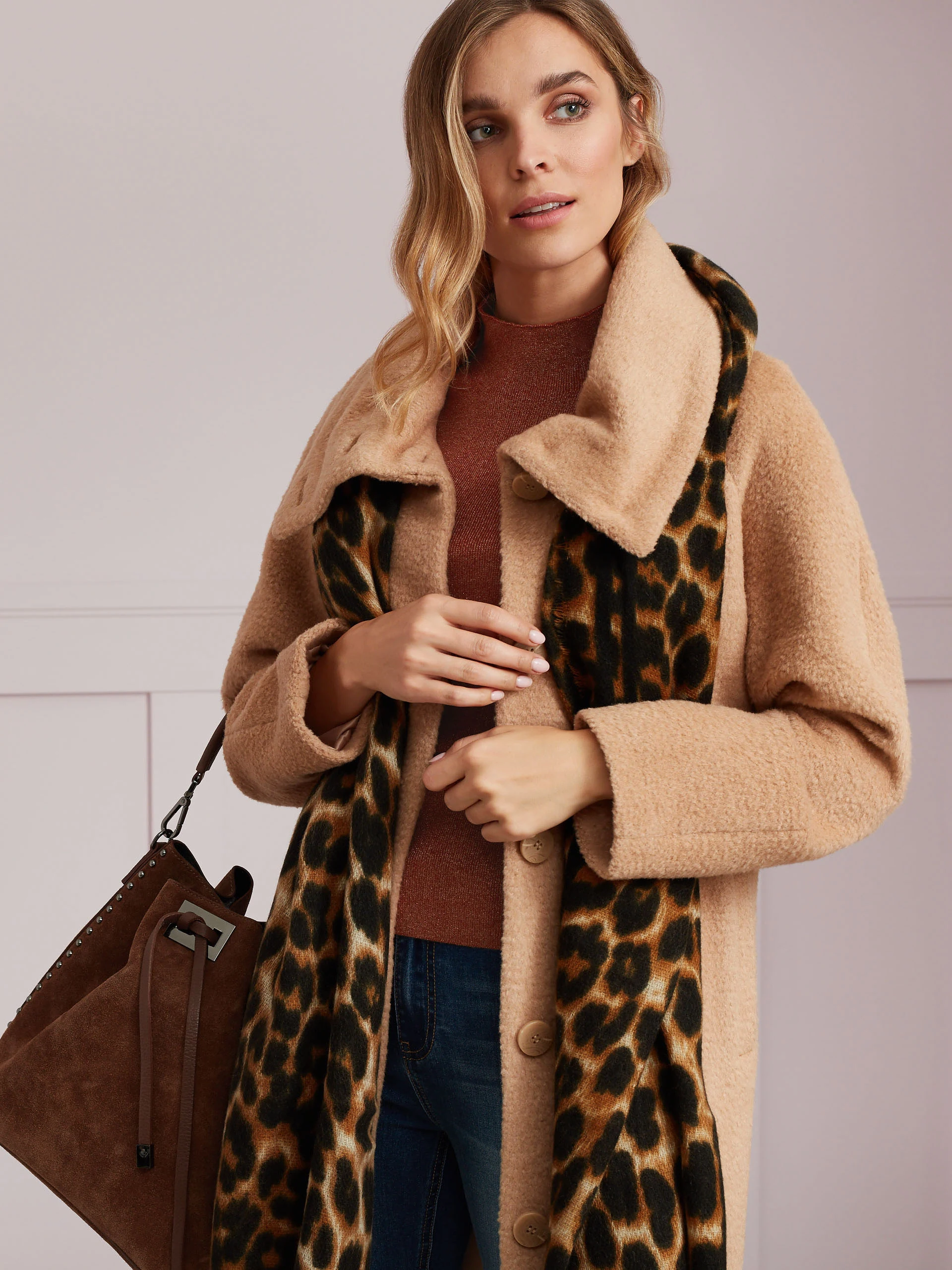 COAT WITH WOOL AND ALPACA