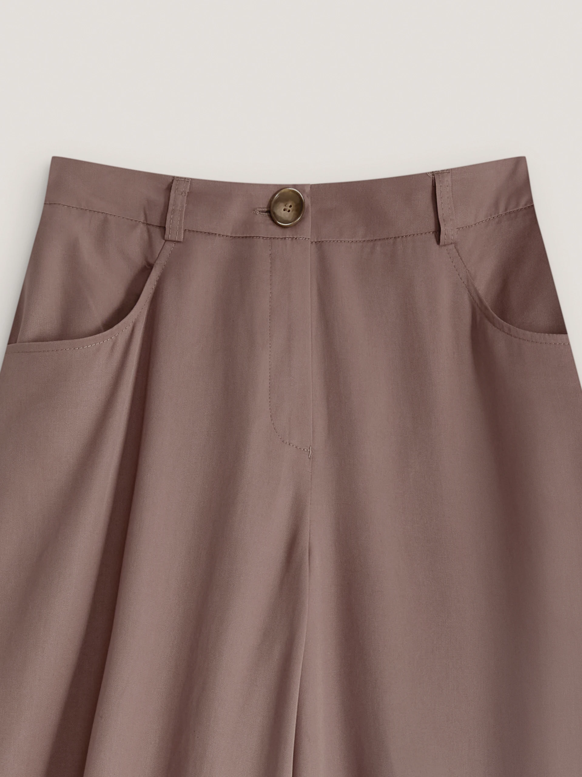 Light brown lyocell culottes