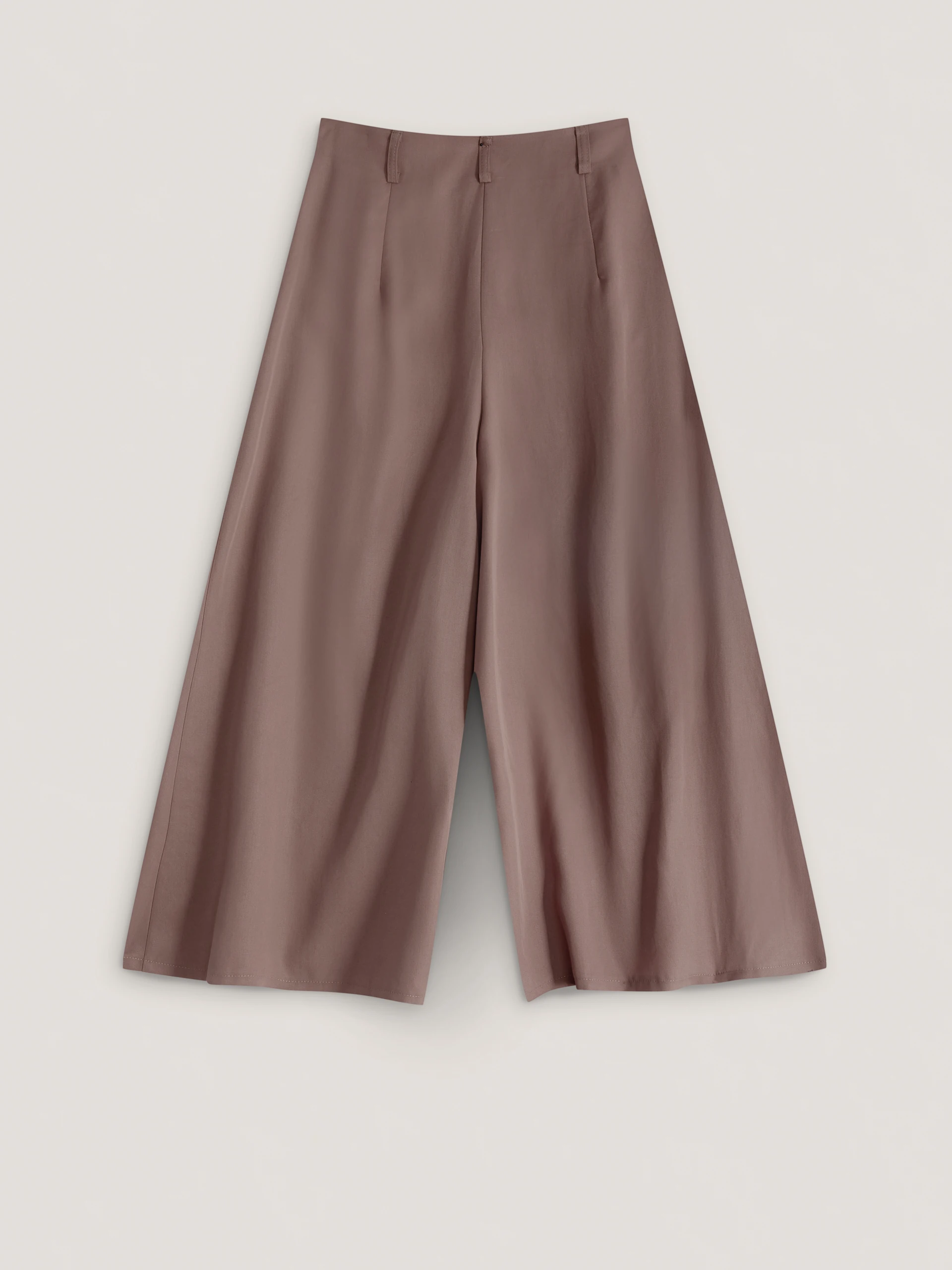 Light brown lyocell culottes