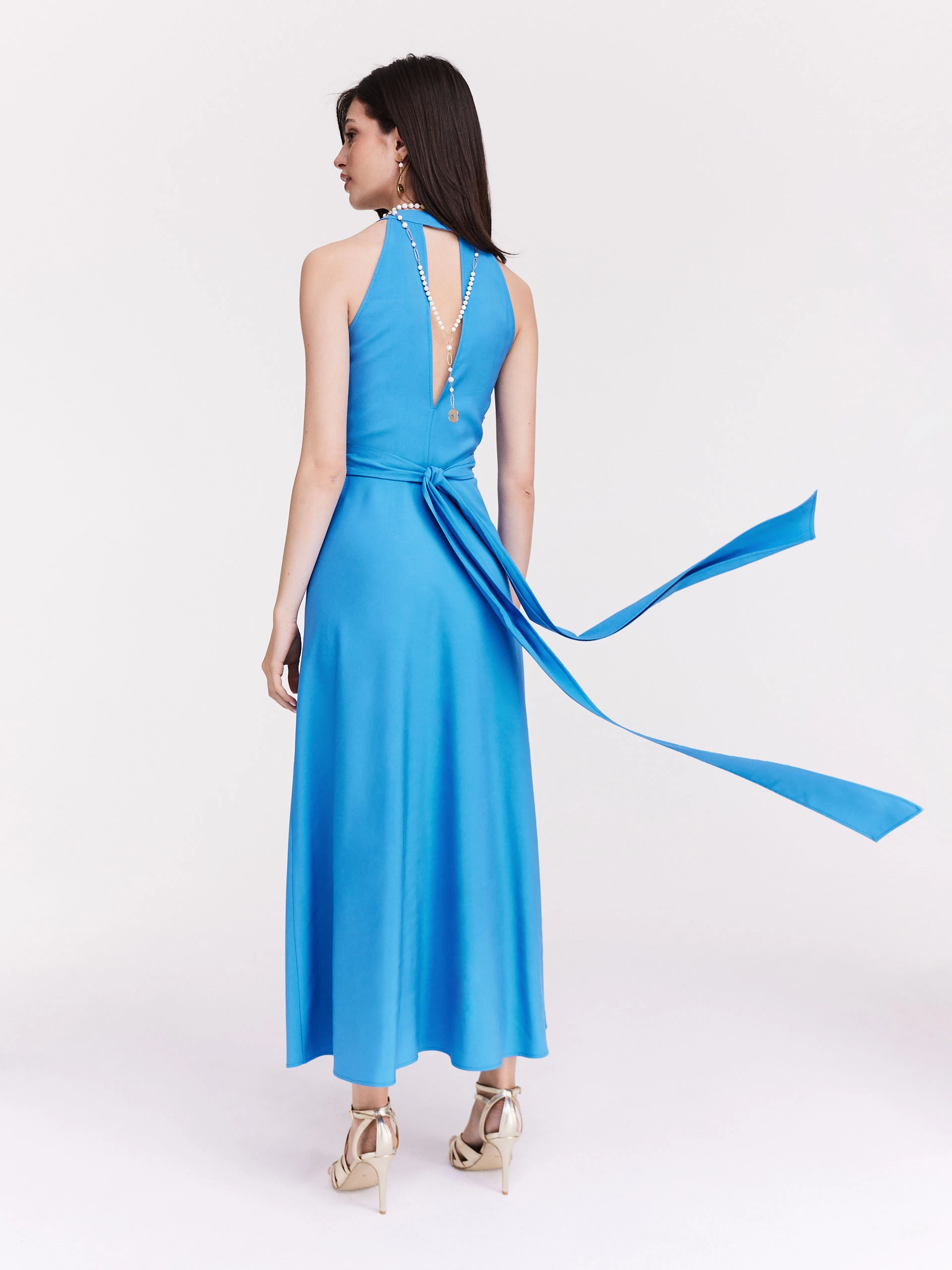Turquoise long dress