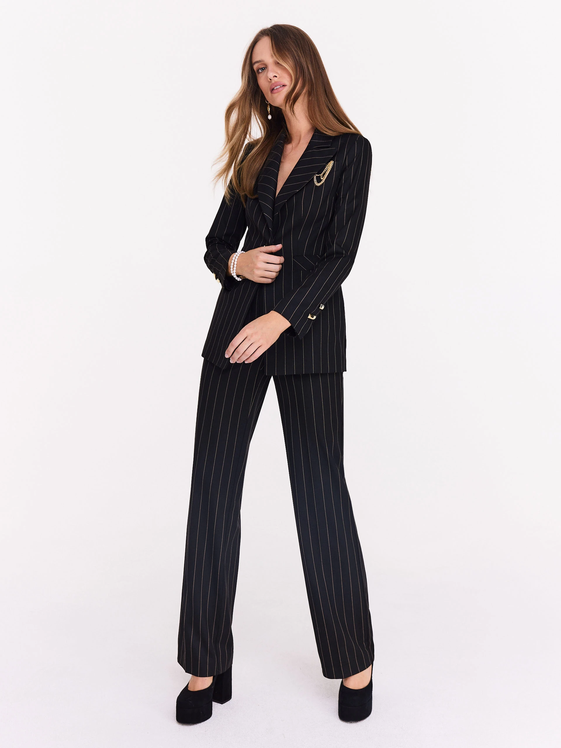 Ribbed high-waisted cigarillos