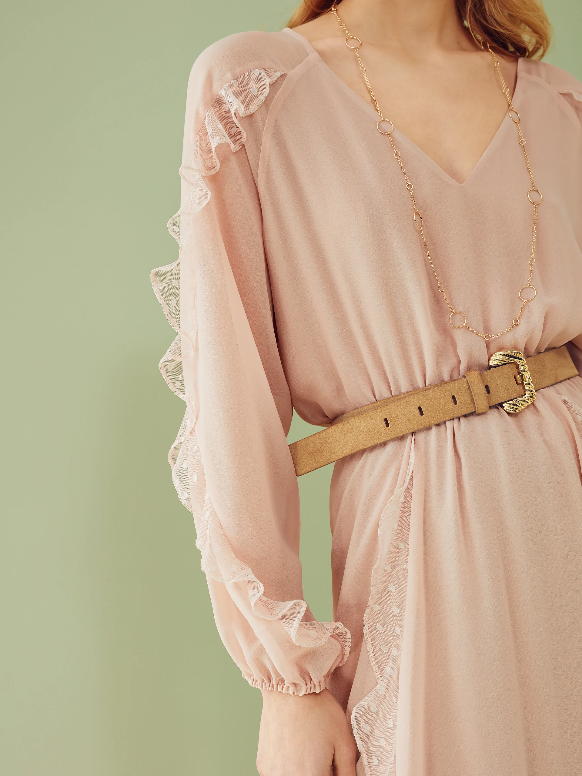SUEDE BELT WITH BUCKLE