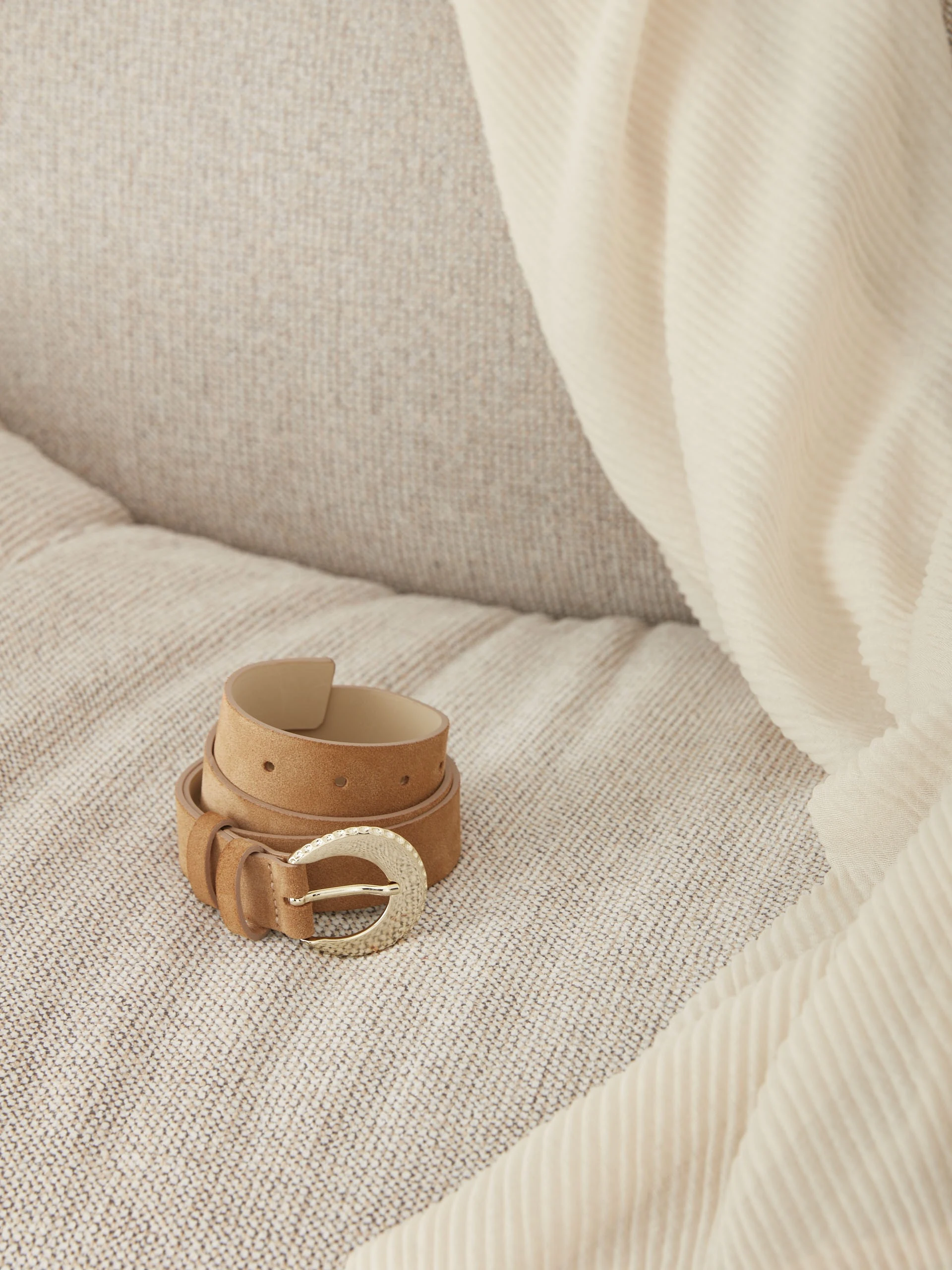 BROWN SUEDE BELT