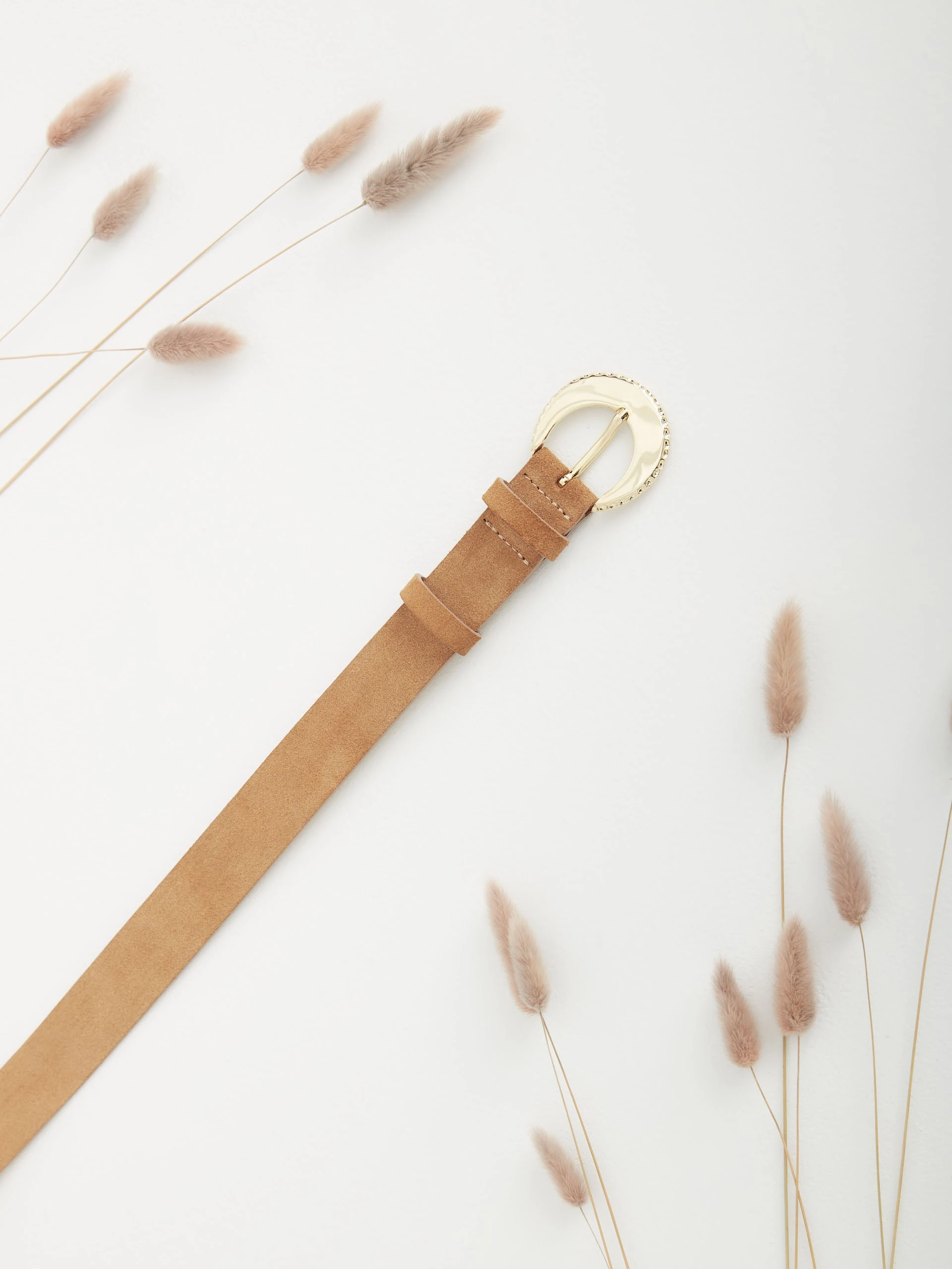 BROWN SUEDE BELT