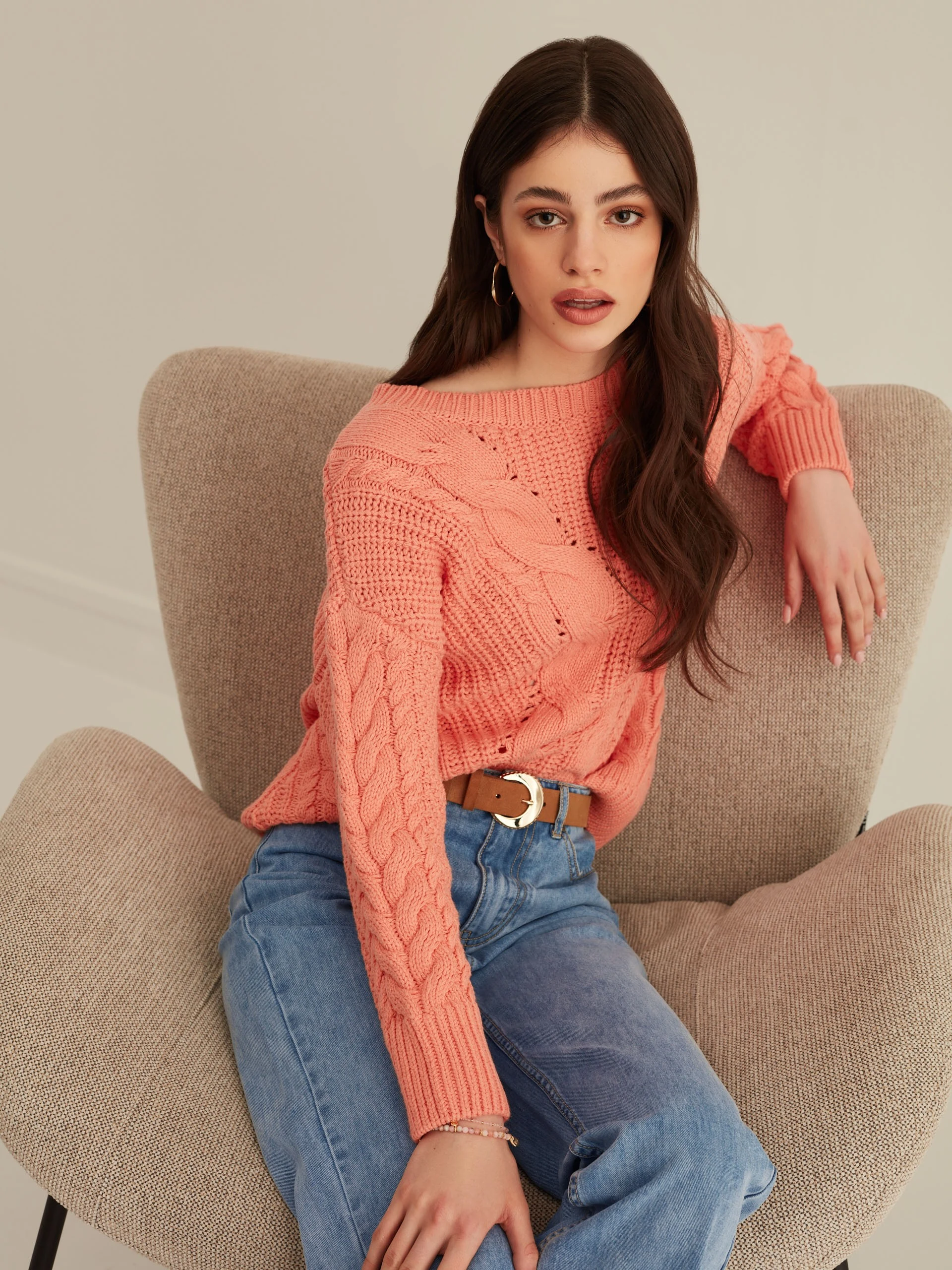 BROWN SUEDE BELT