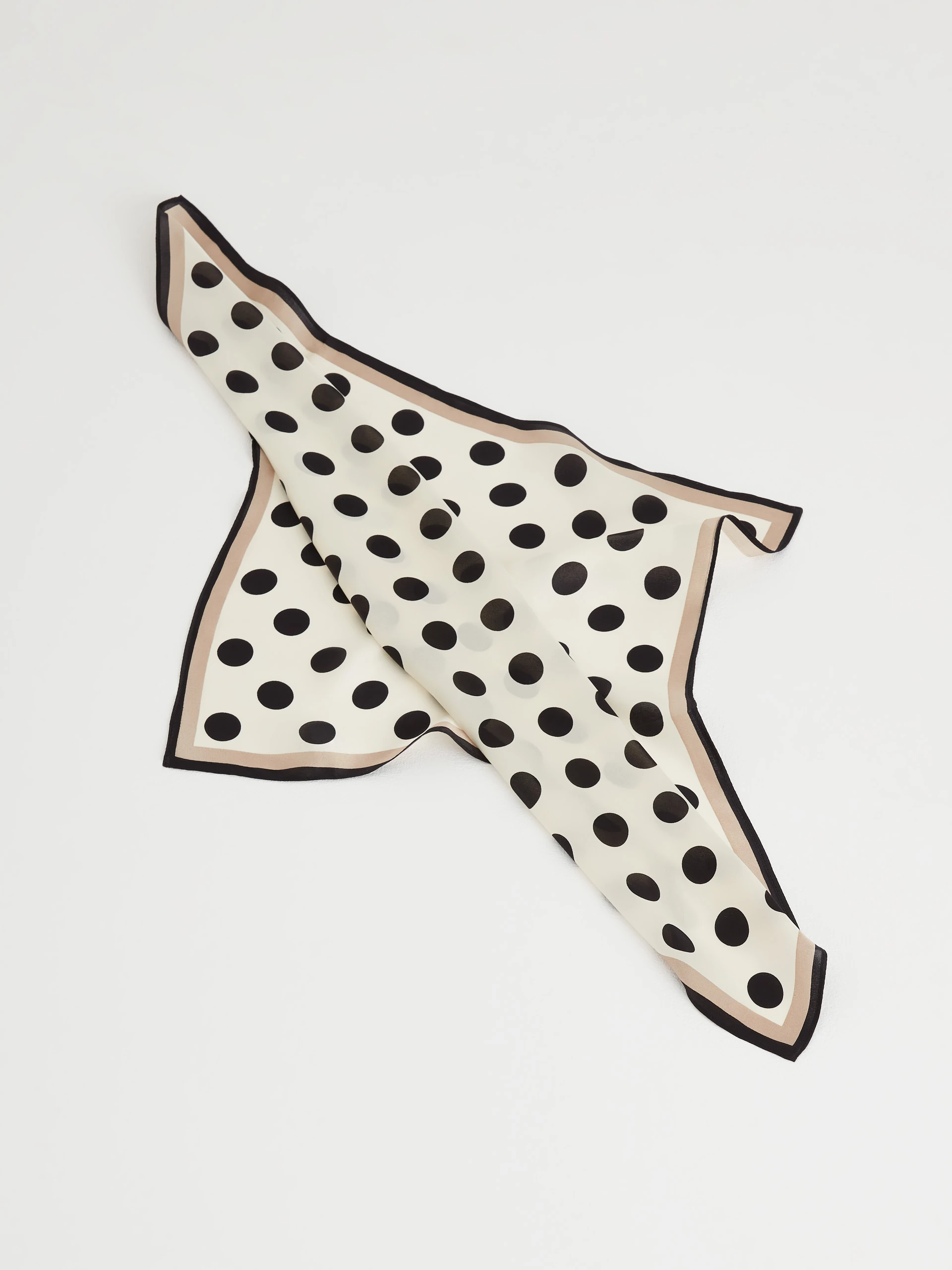 Silk neckerchief in peas
