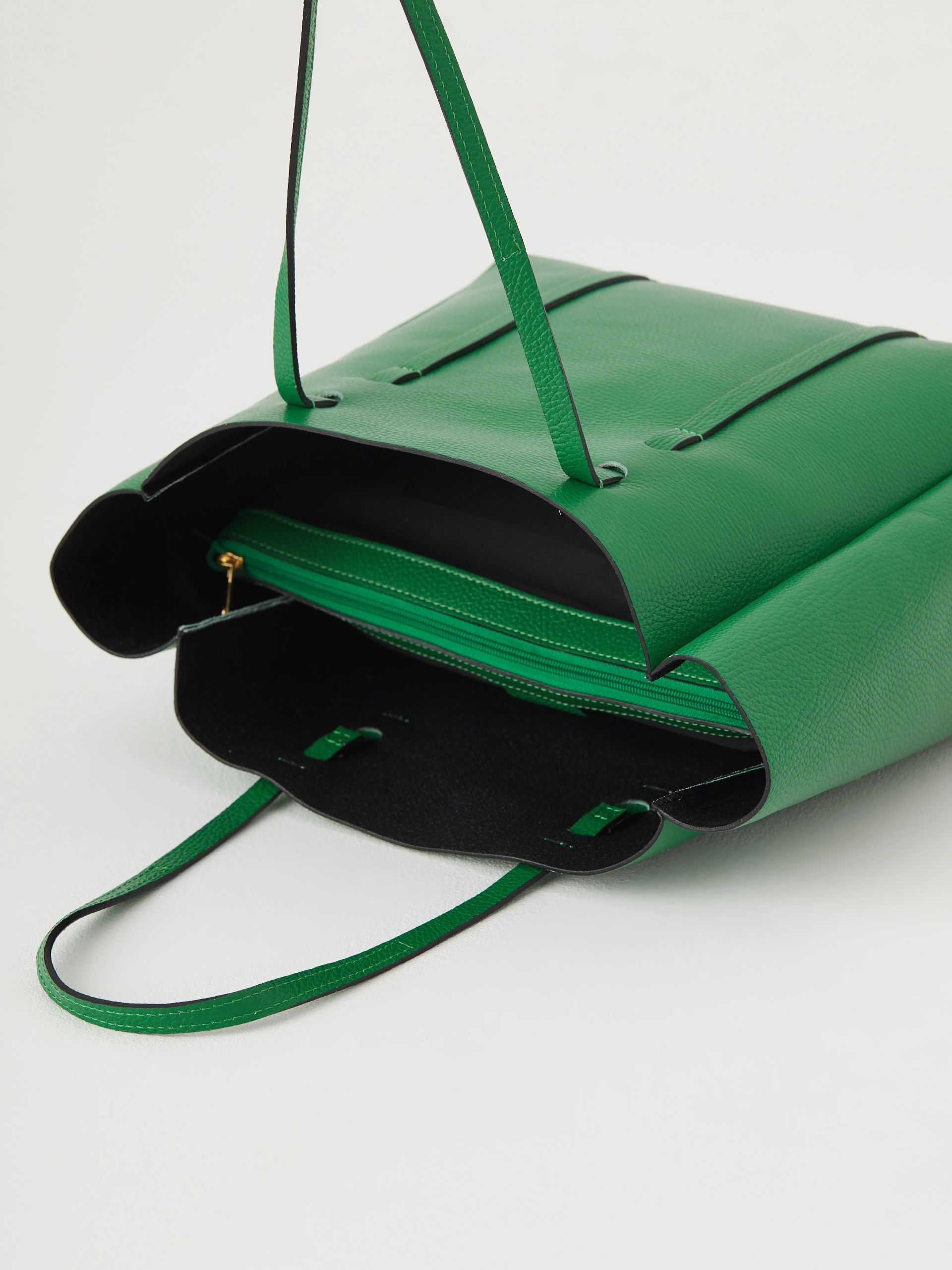 Zielona torebka shopper