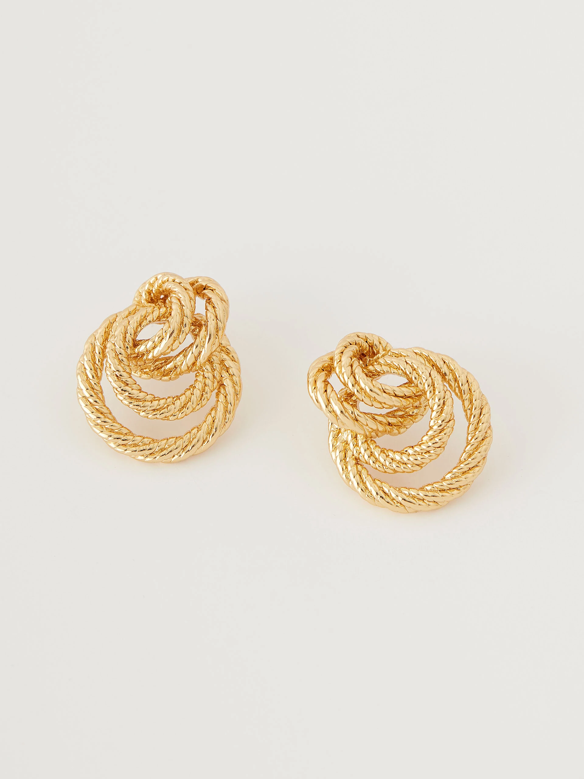 Gold-colored earrings