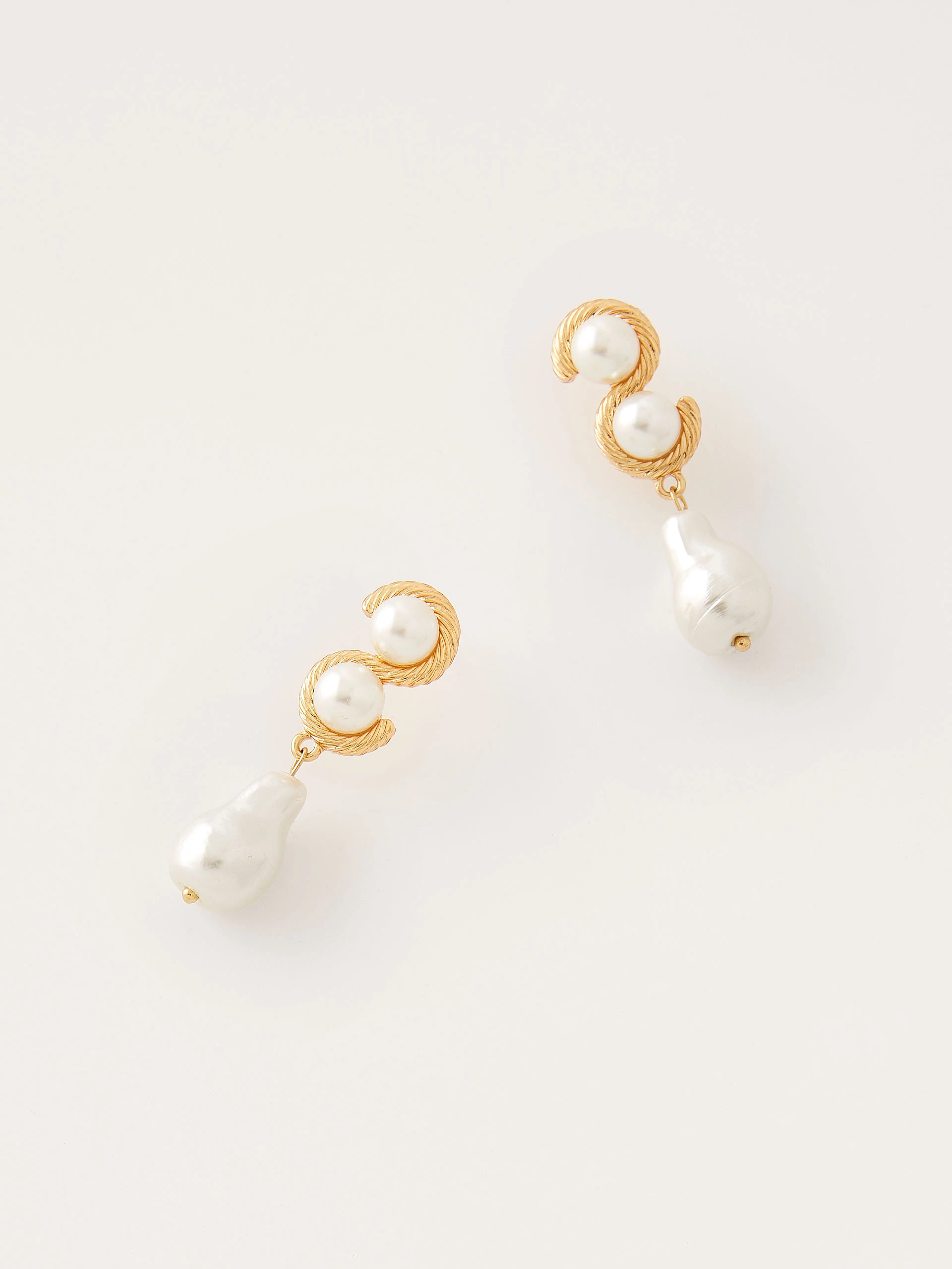 Copper earrings with glass crystals
