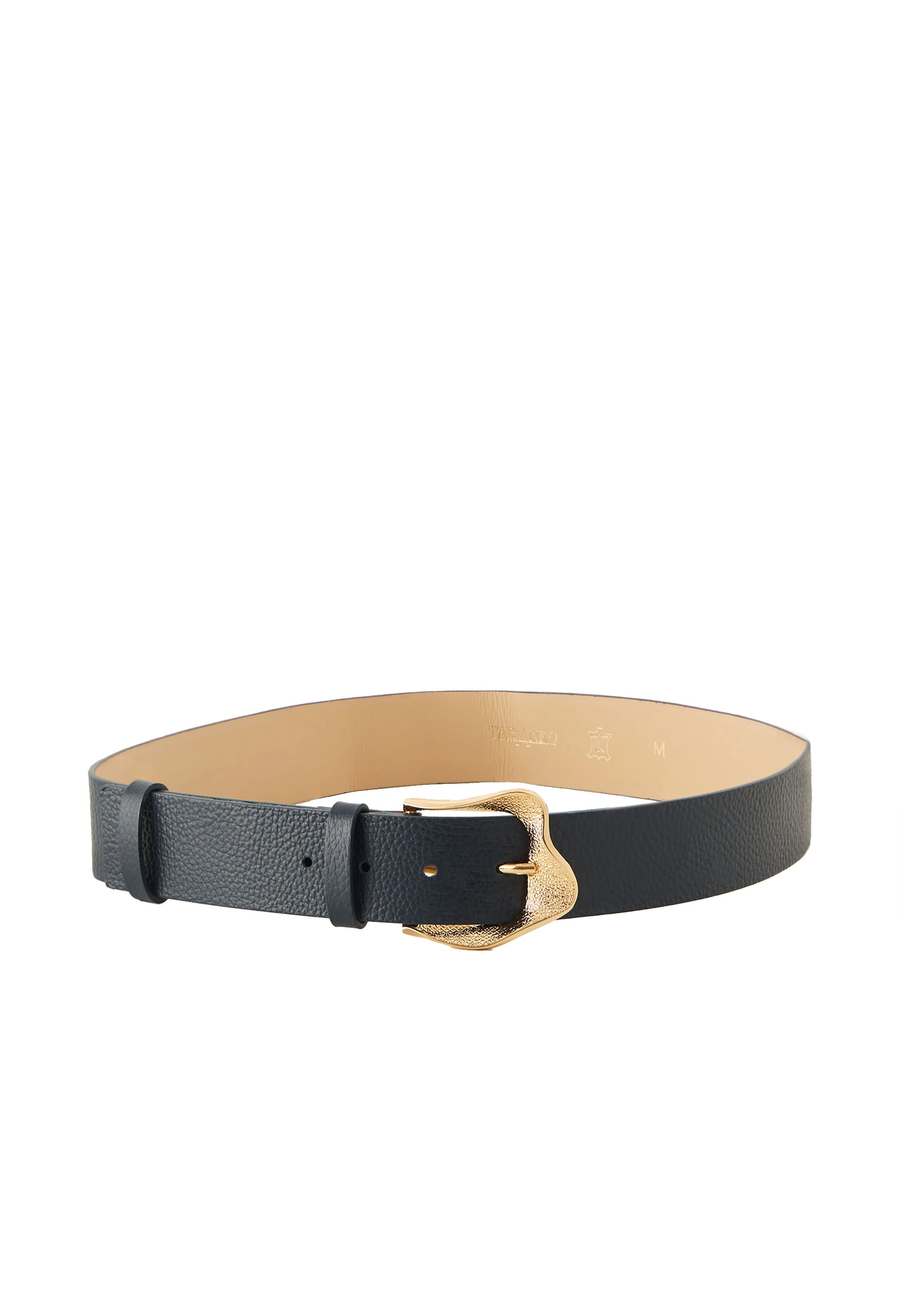 Navy belt with delicately decorative buckle