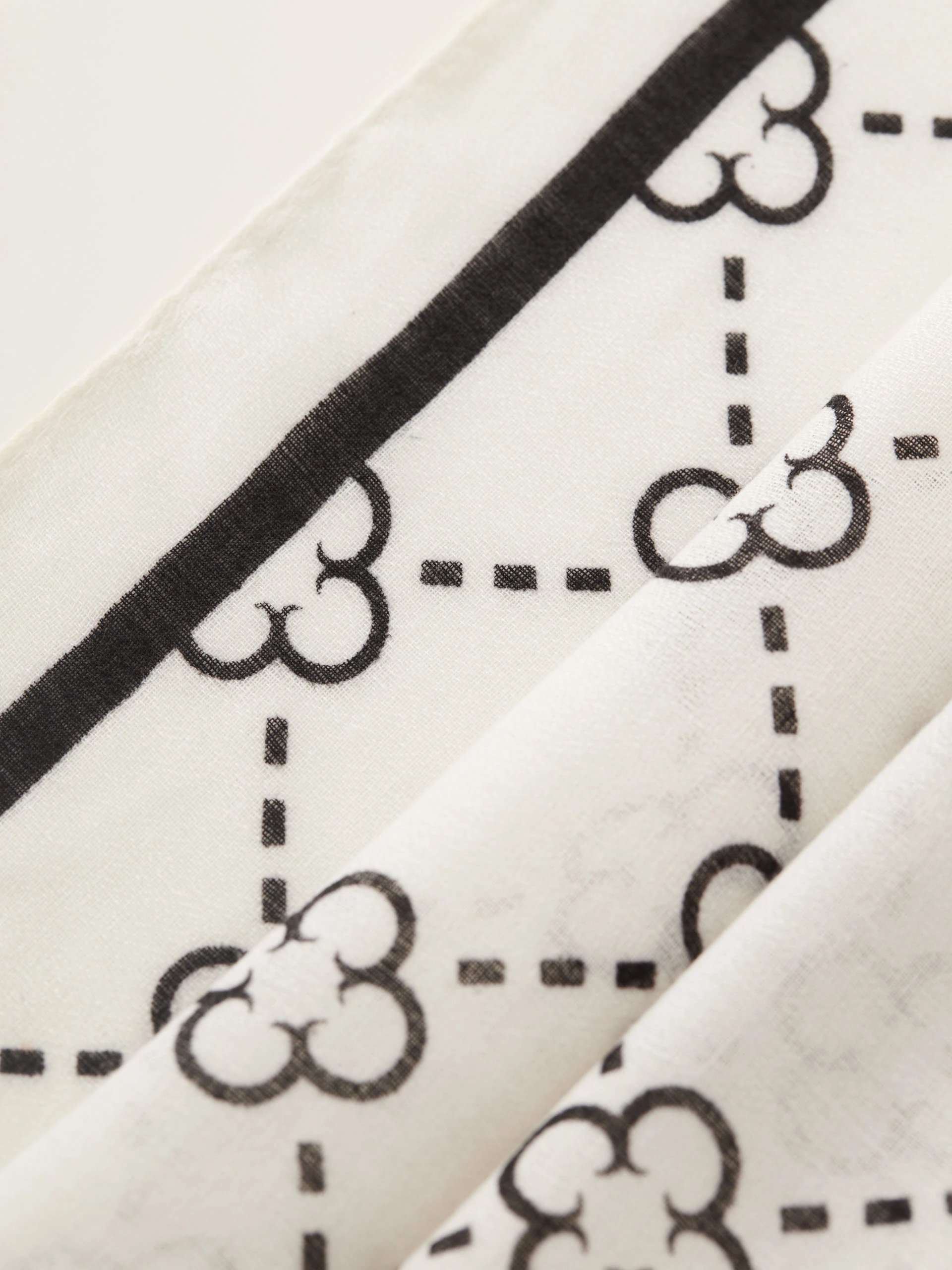Cream patterned shawl