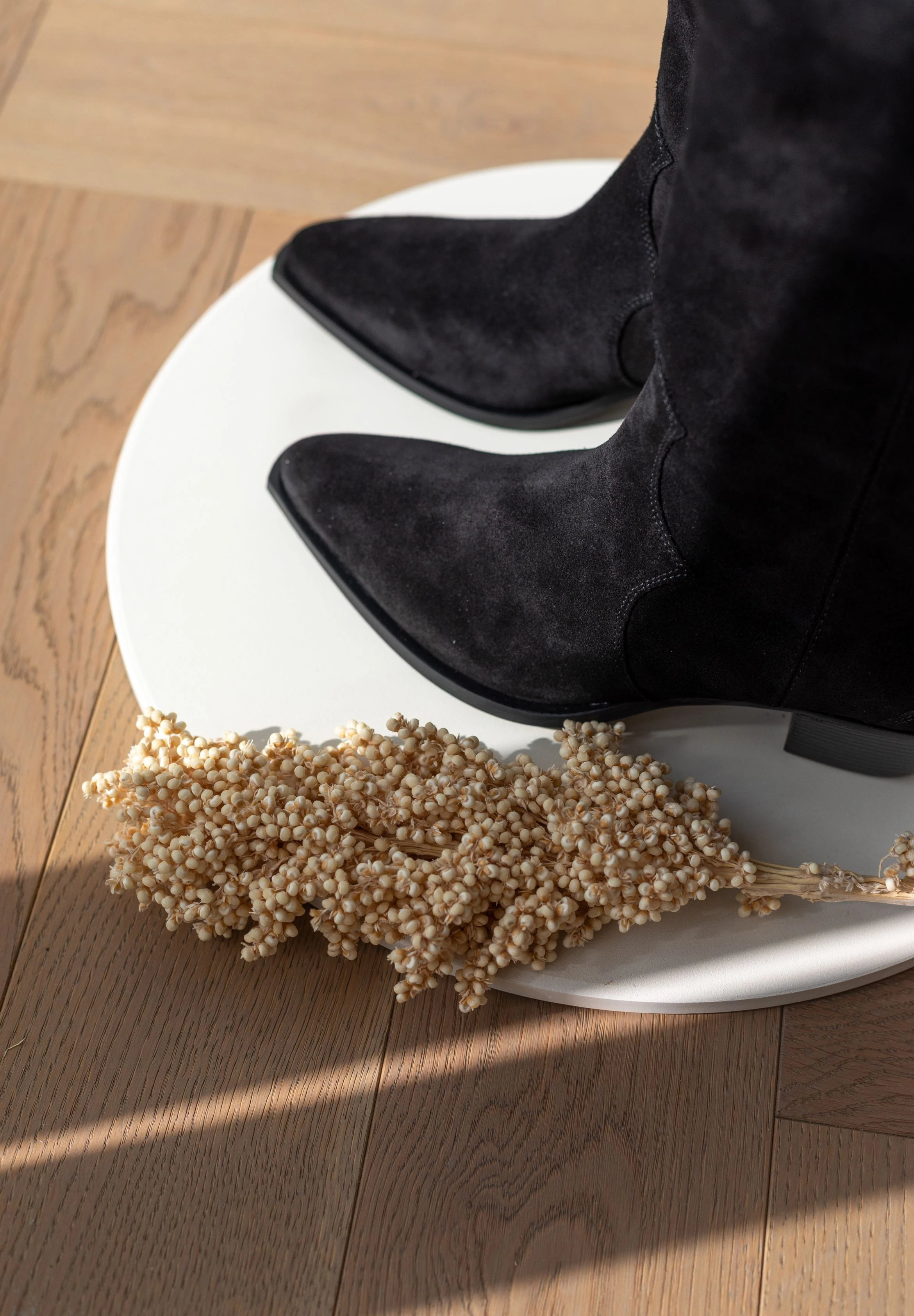 SUEDE COWBOY BOOTS