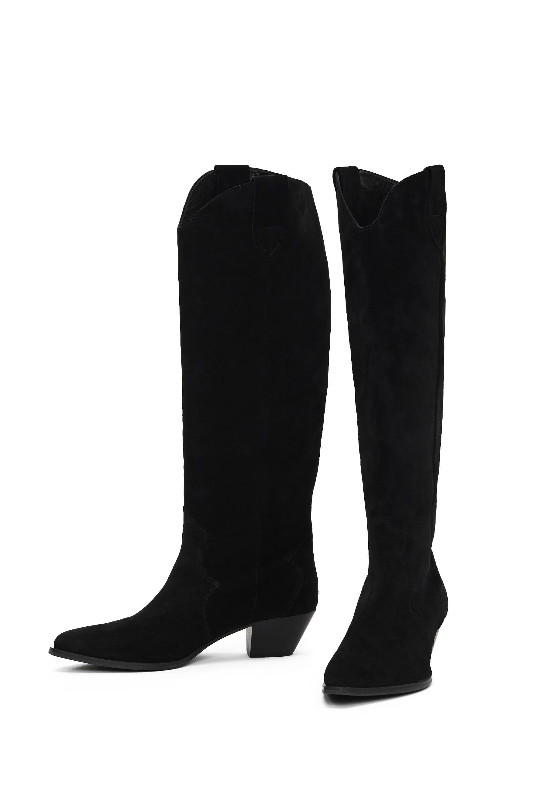 SUEDE COWBOY BOOTS
