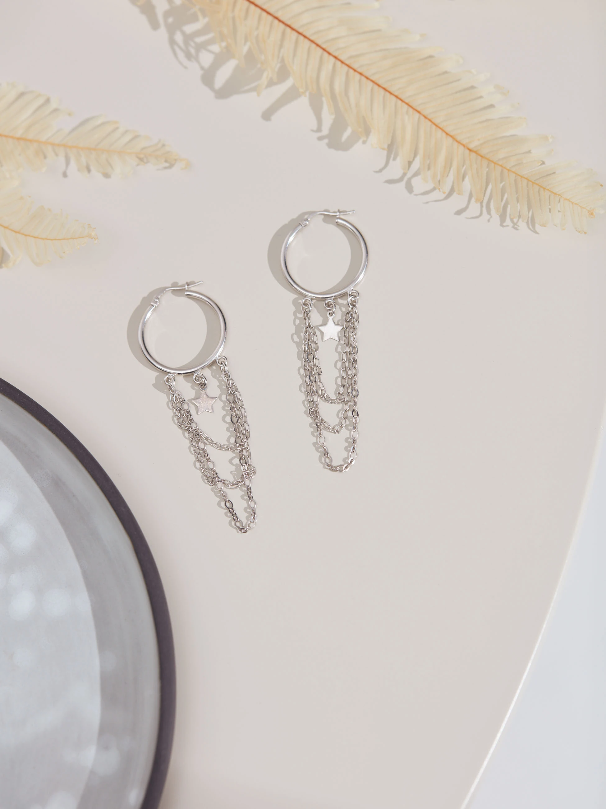 SILVER CIRCLE EARRINGS