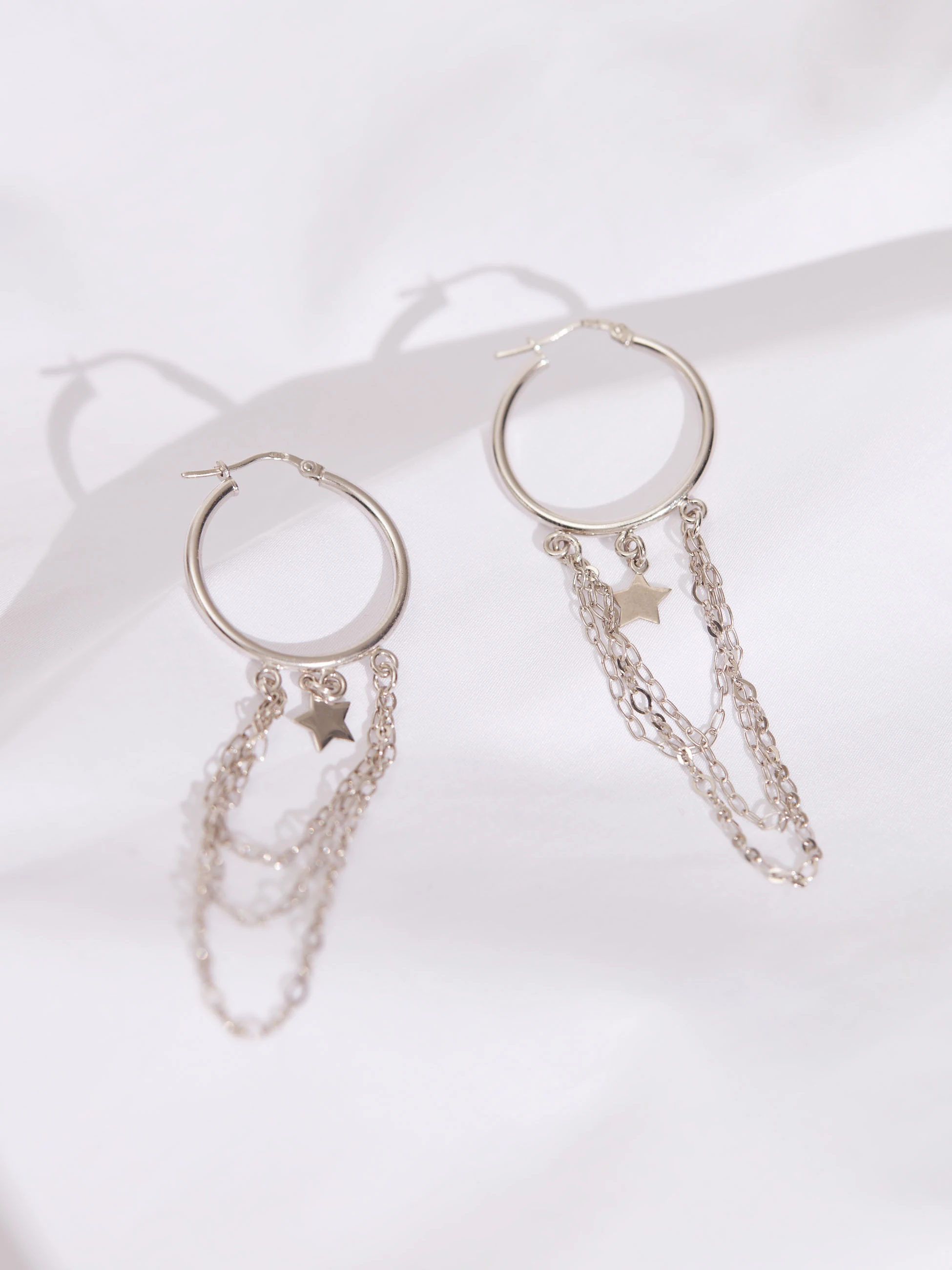 SILVER CIRCLE EARRINGS