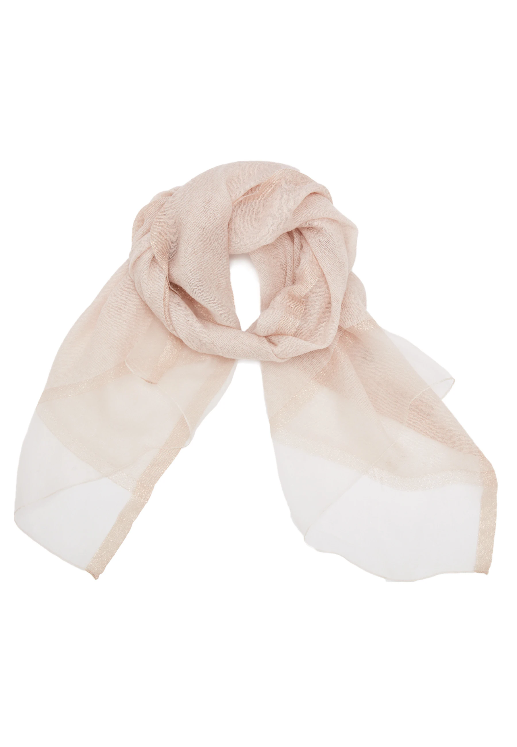 SHINY SHAWL WITH SILK
