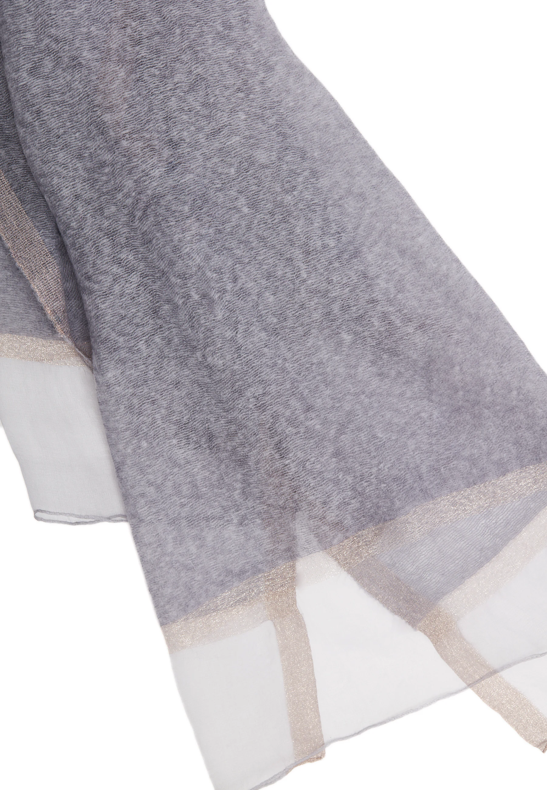 WOOLEN SHINY SHAWL WITH SILK