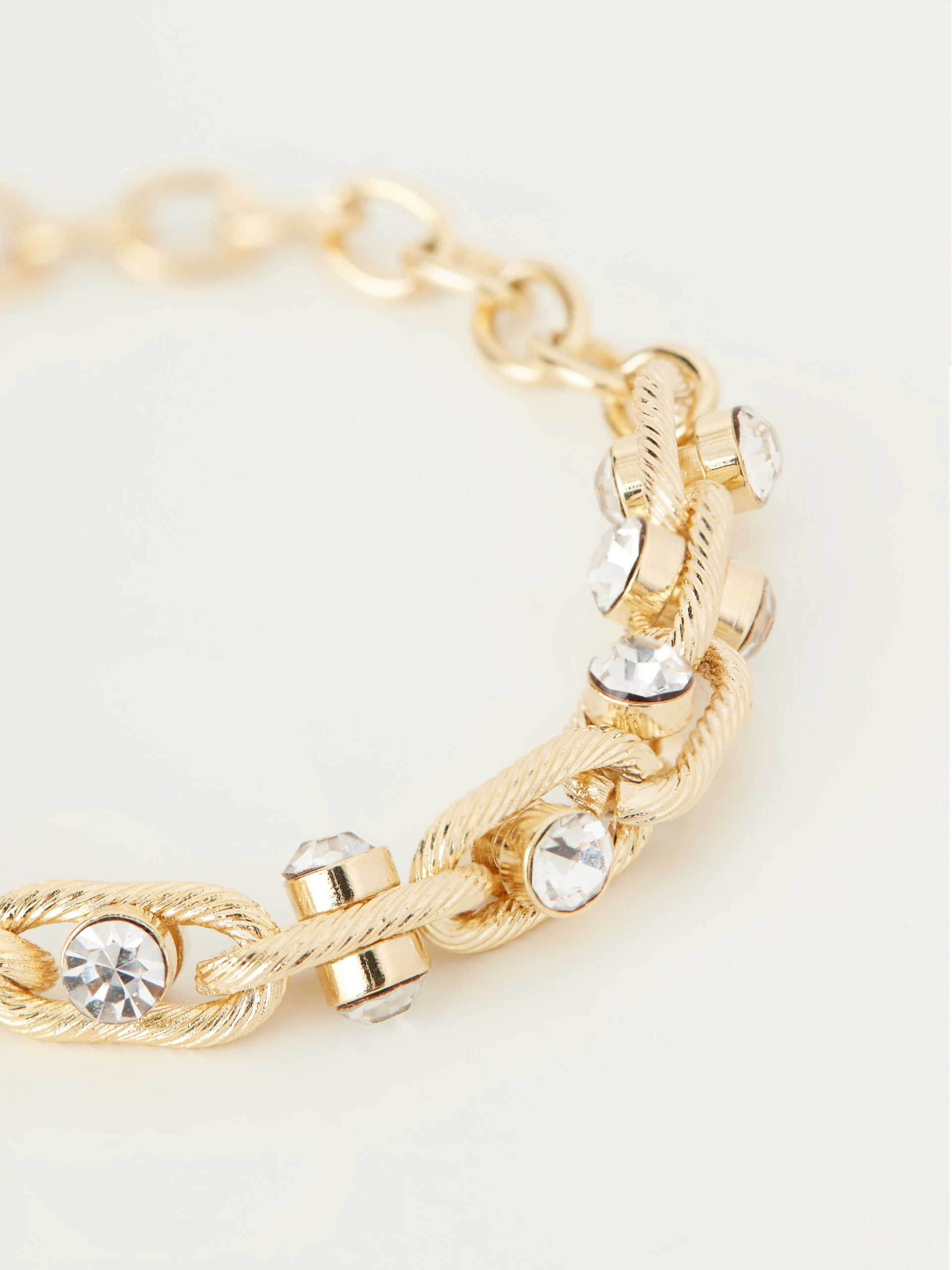 Bracelet with embedded crystals