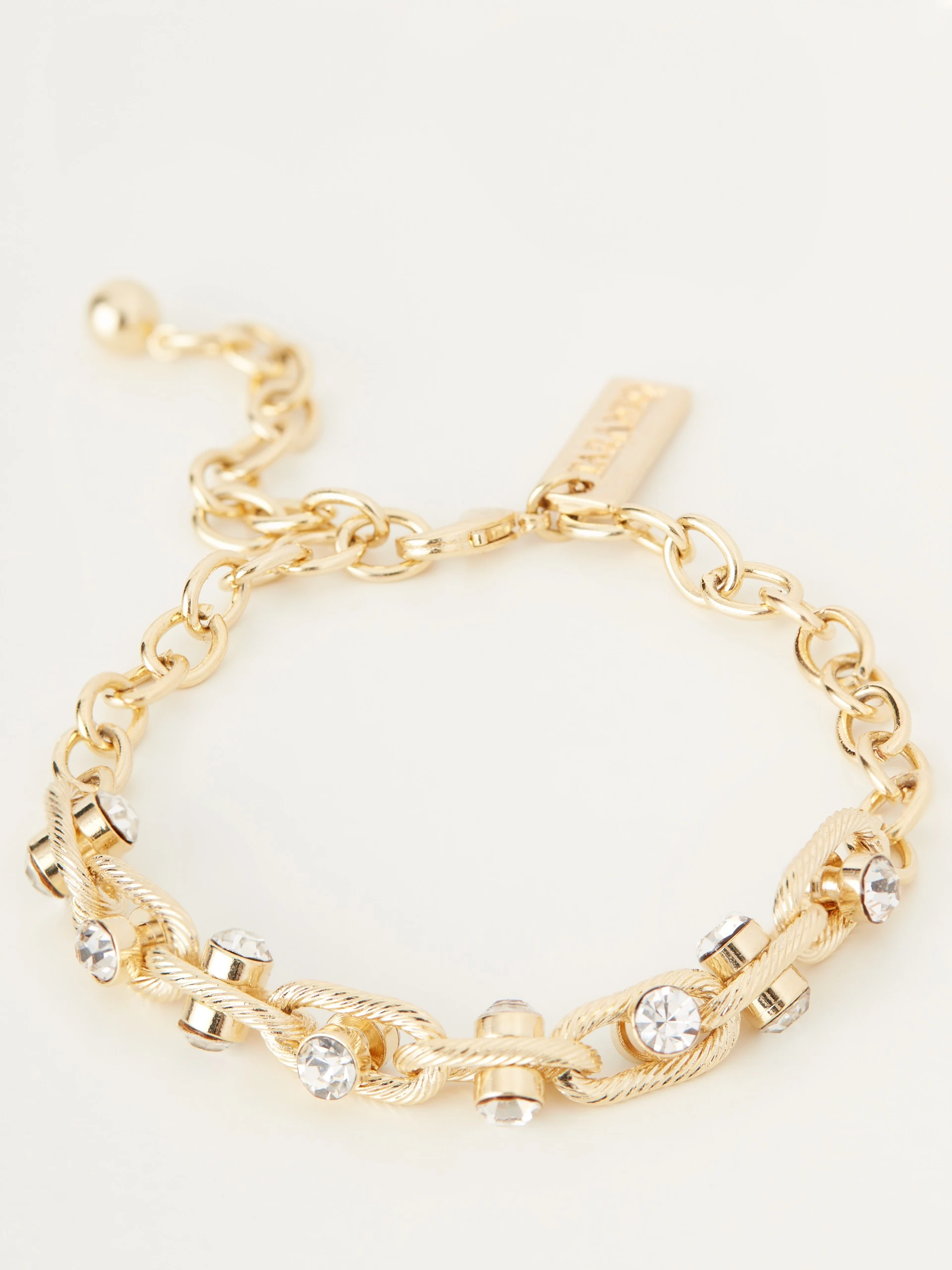 Bracelet with embedded crystals
