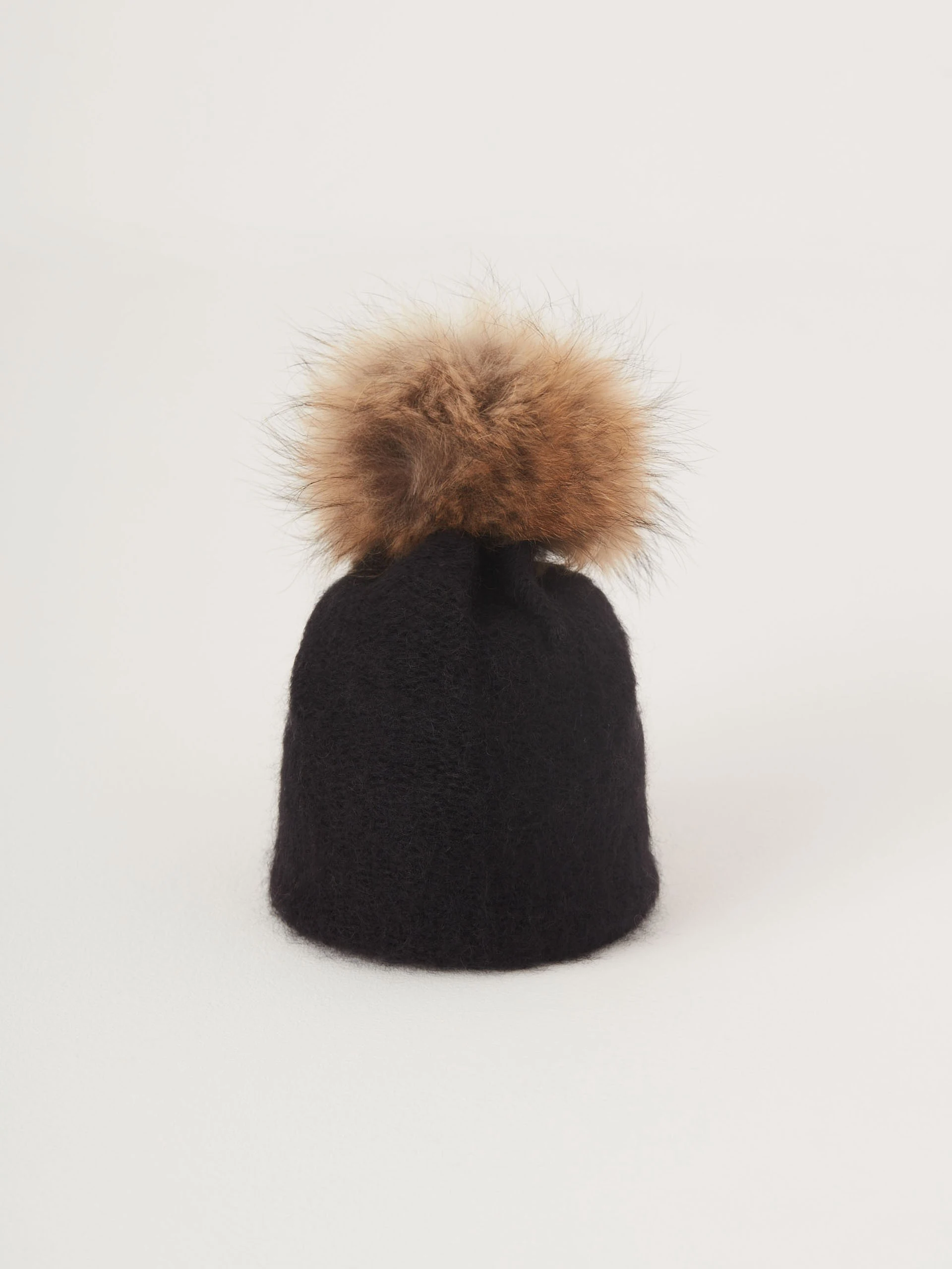 Black mohair hat