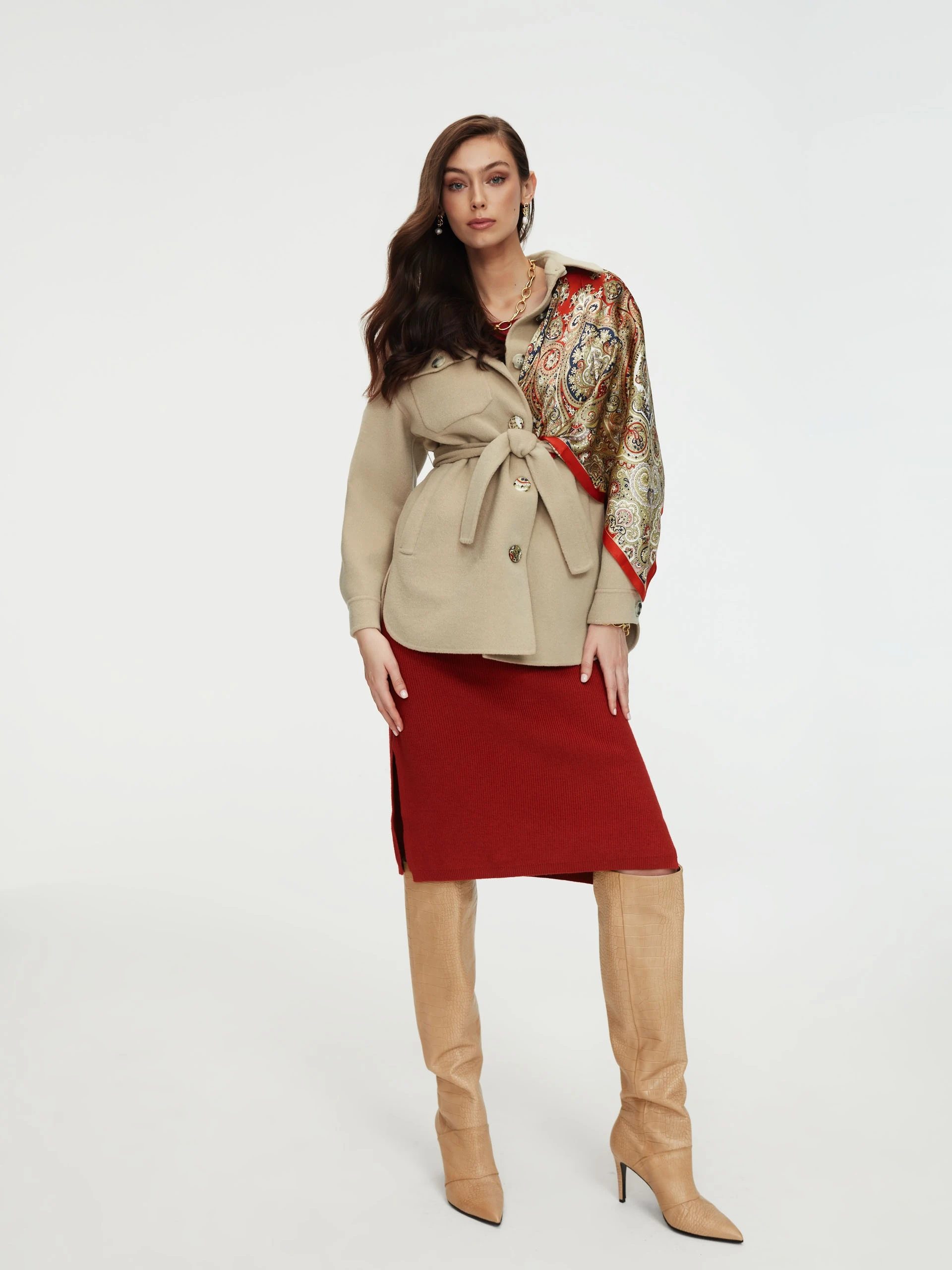 Large neckerchief from silk
