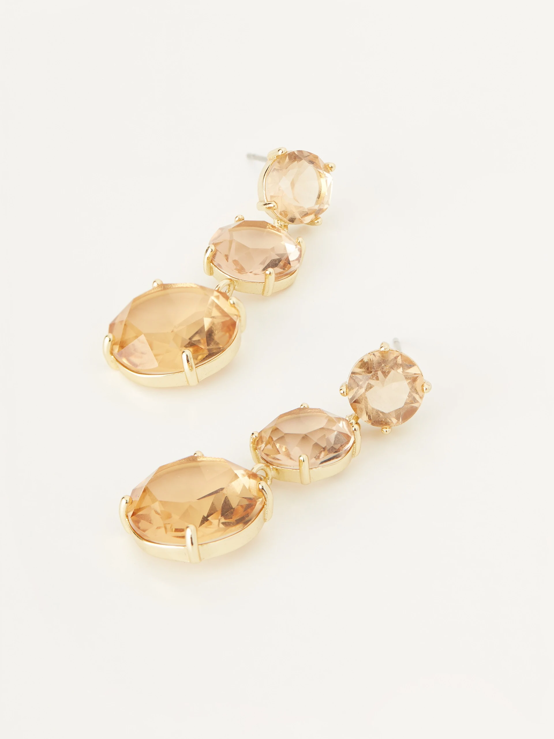Glass crystal earrings
