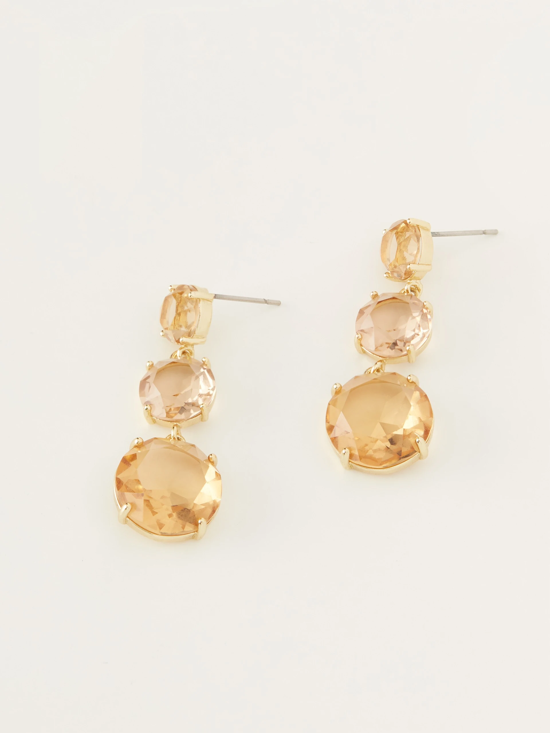 Glass crystal earrings