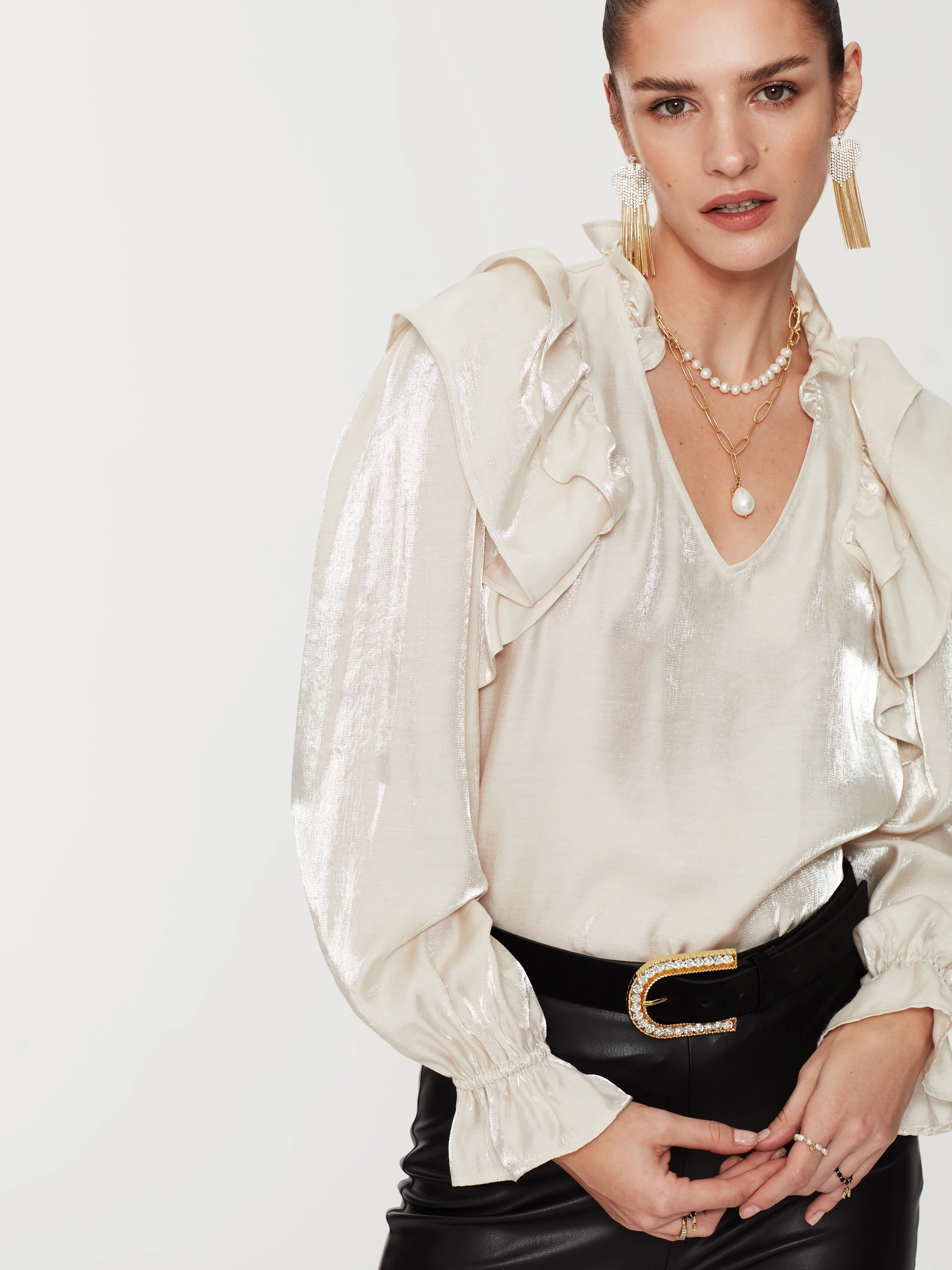 Chain necklace with pearl