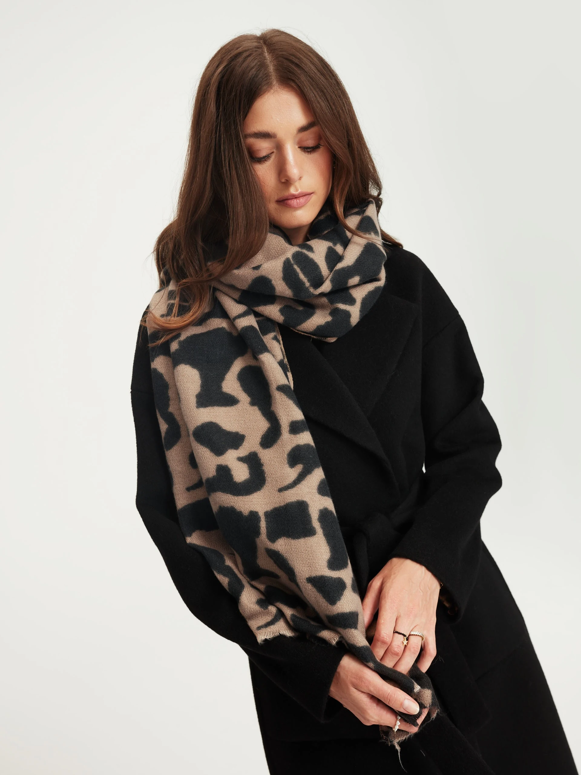 Animal print scarf