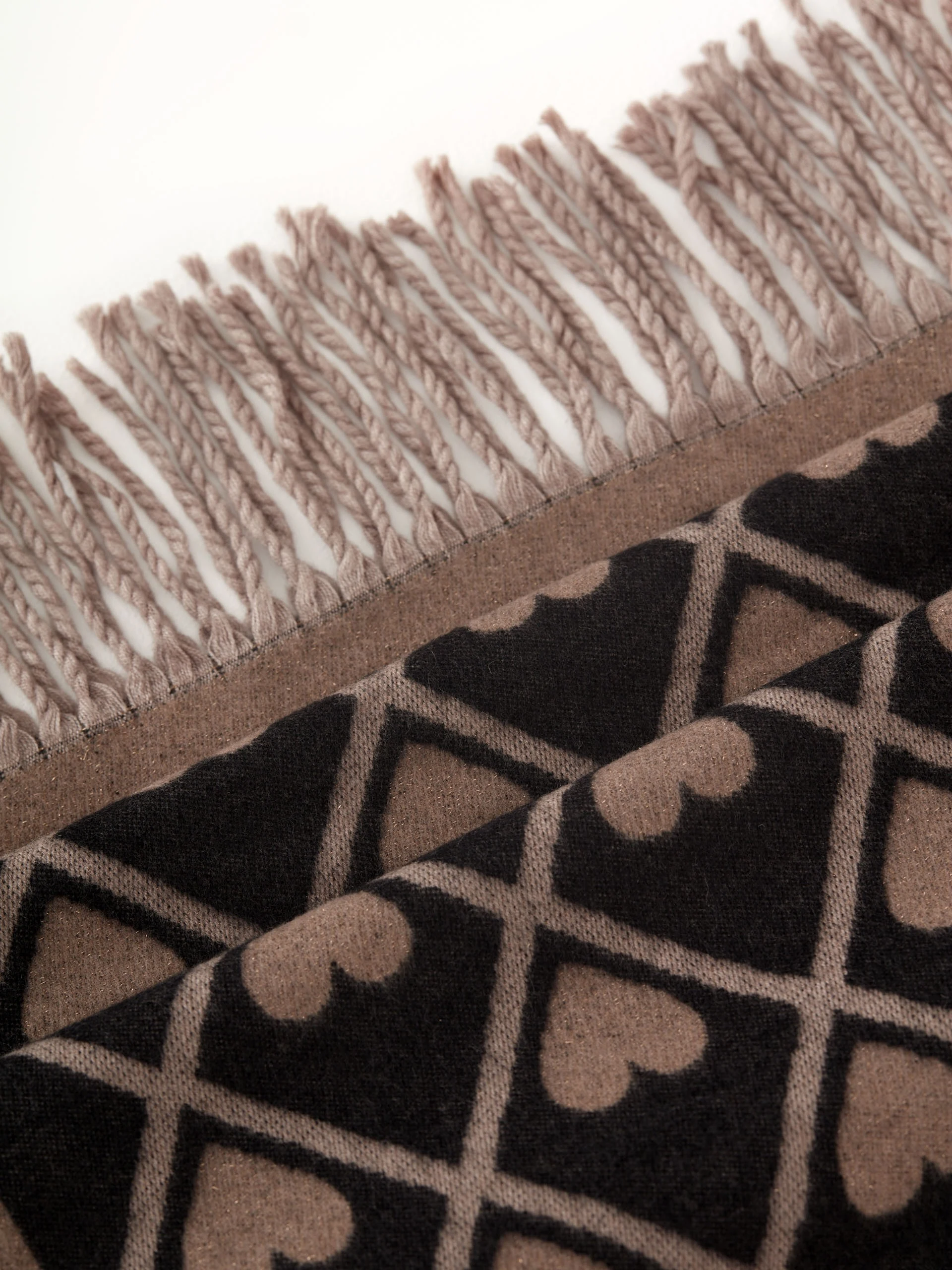 Brown wool shawl