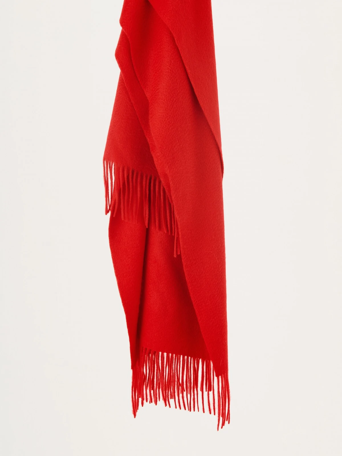 Red cashmere scarf