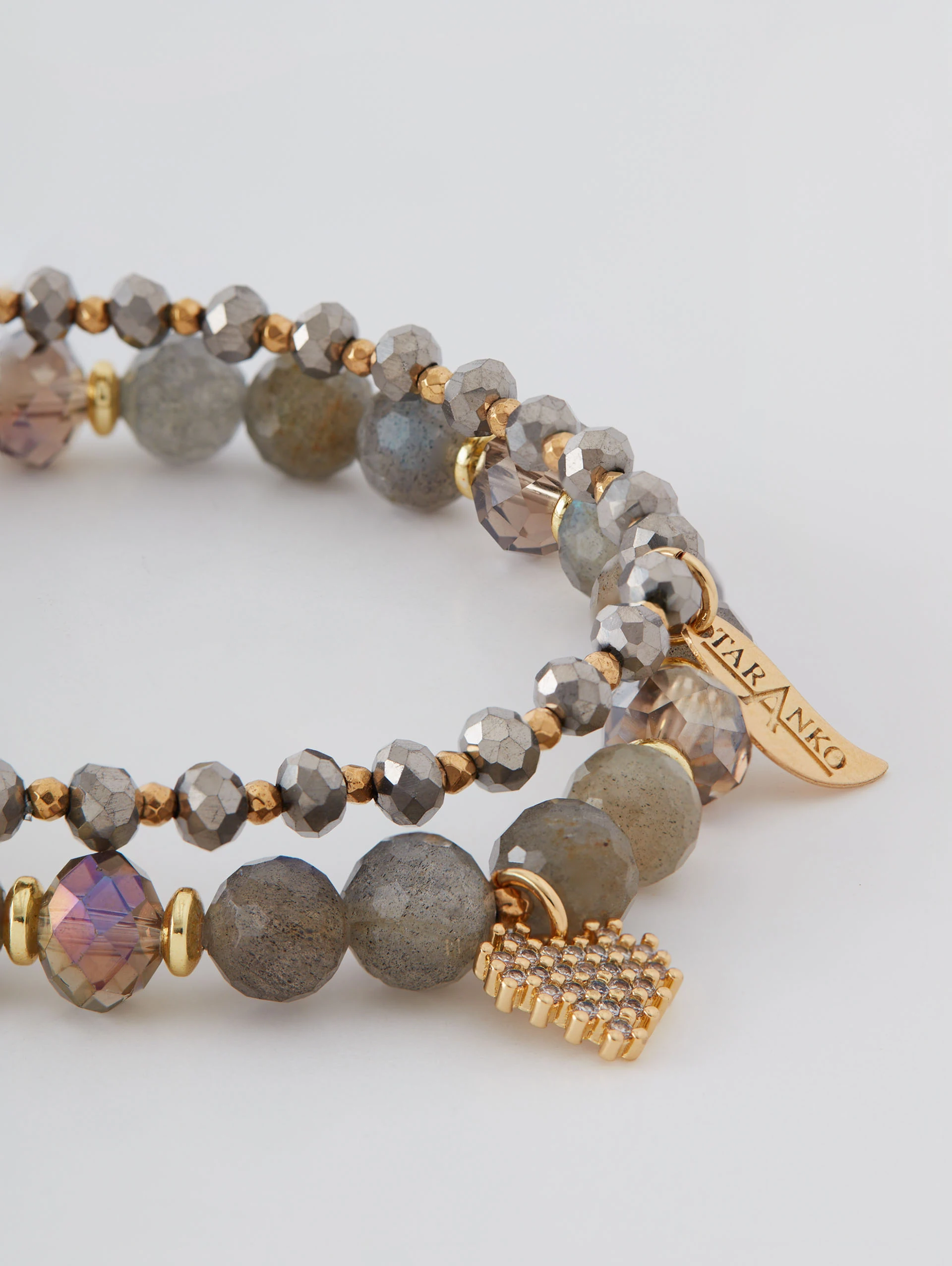 Set of bracelets on rubber band