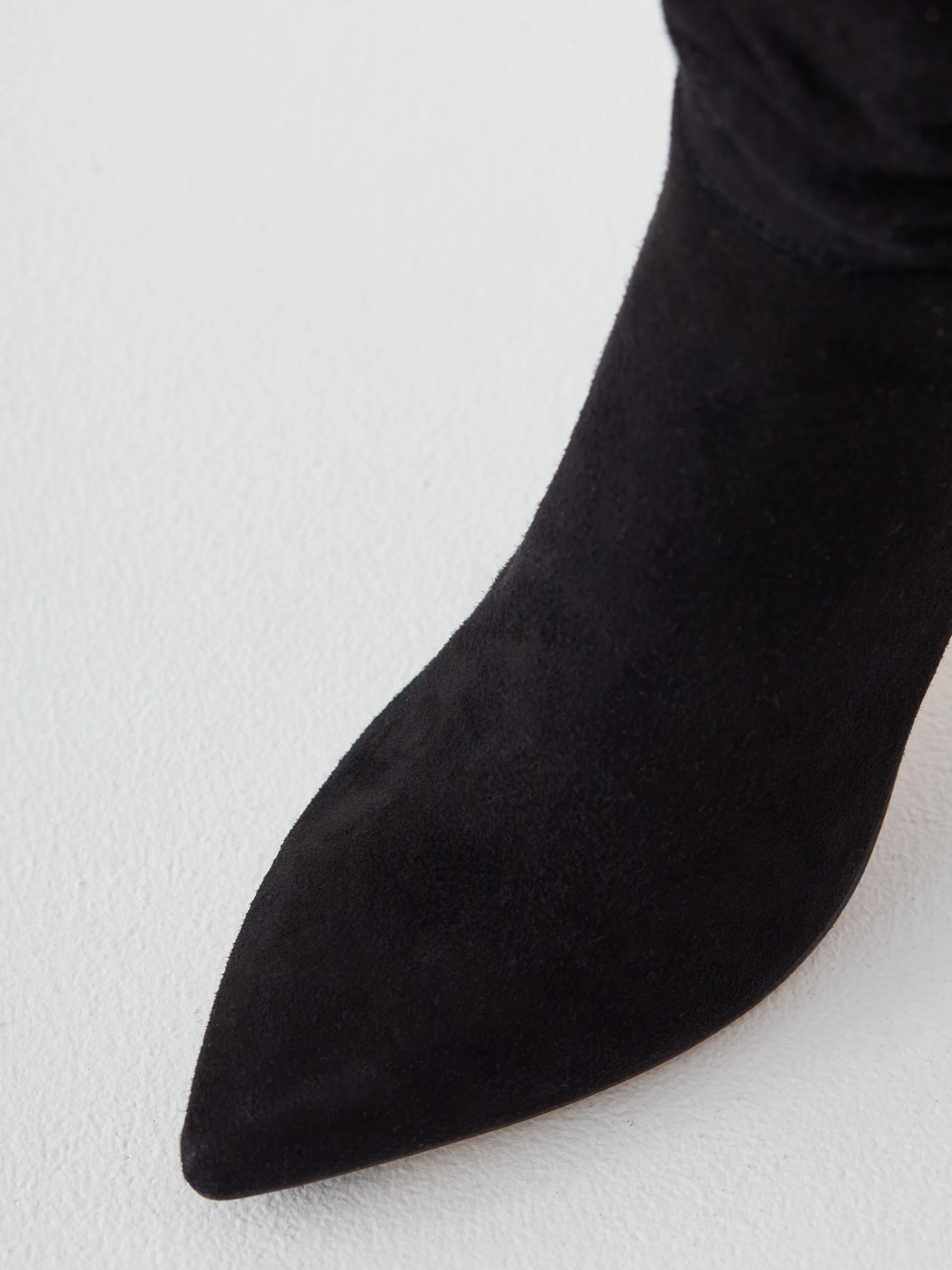 Natural suede leather boots