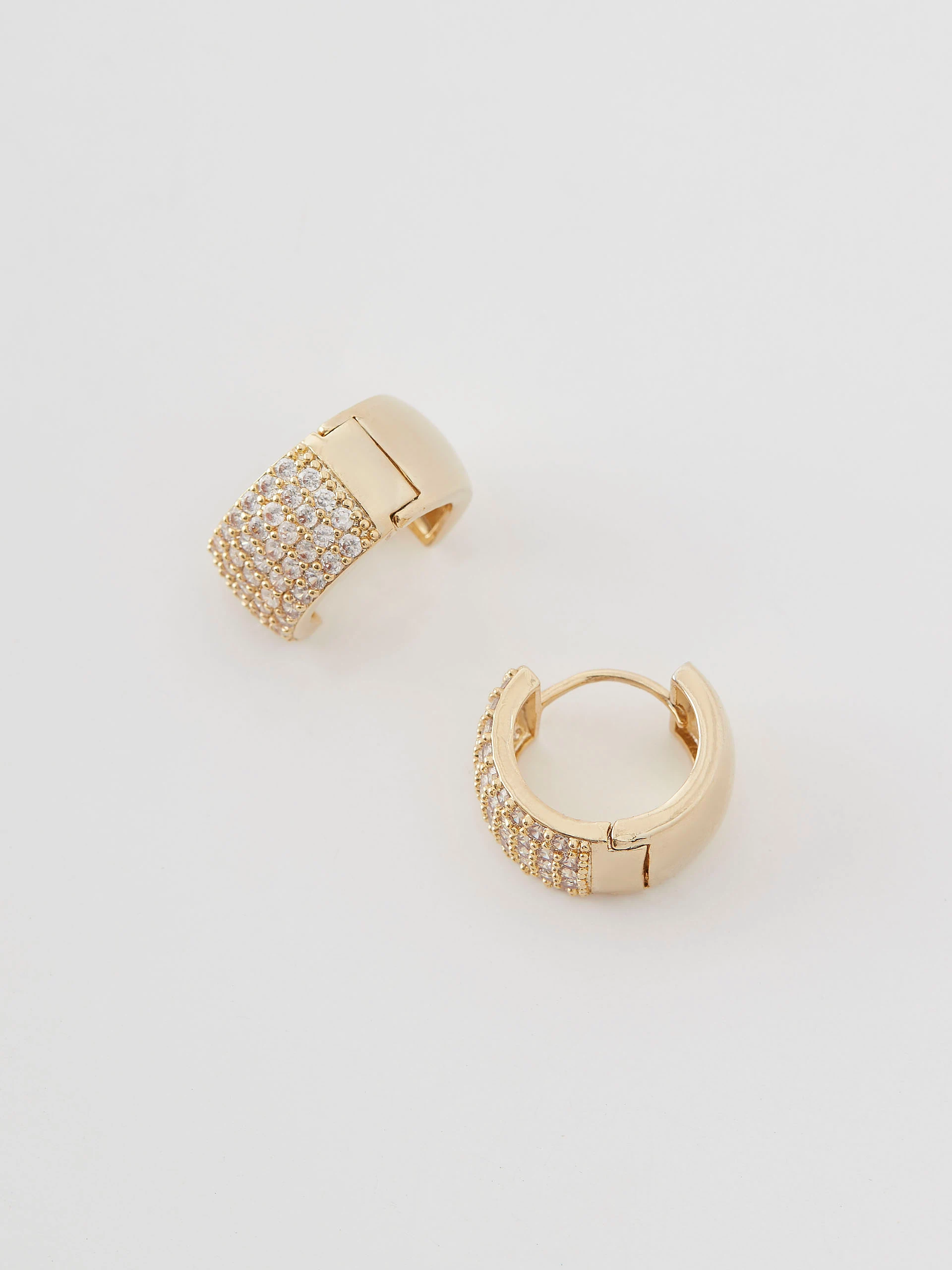 Elegant earrings with sparkling crystals