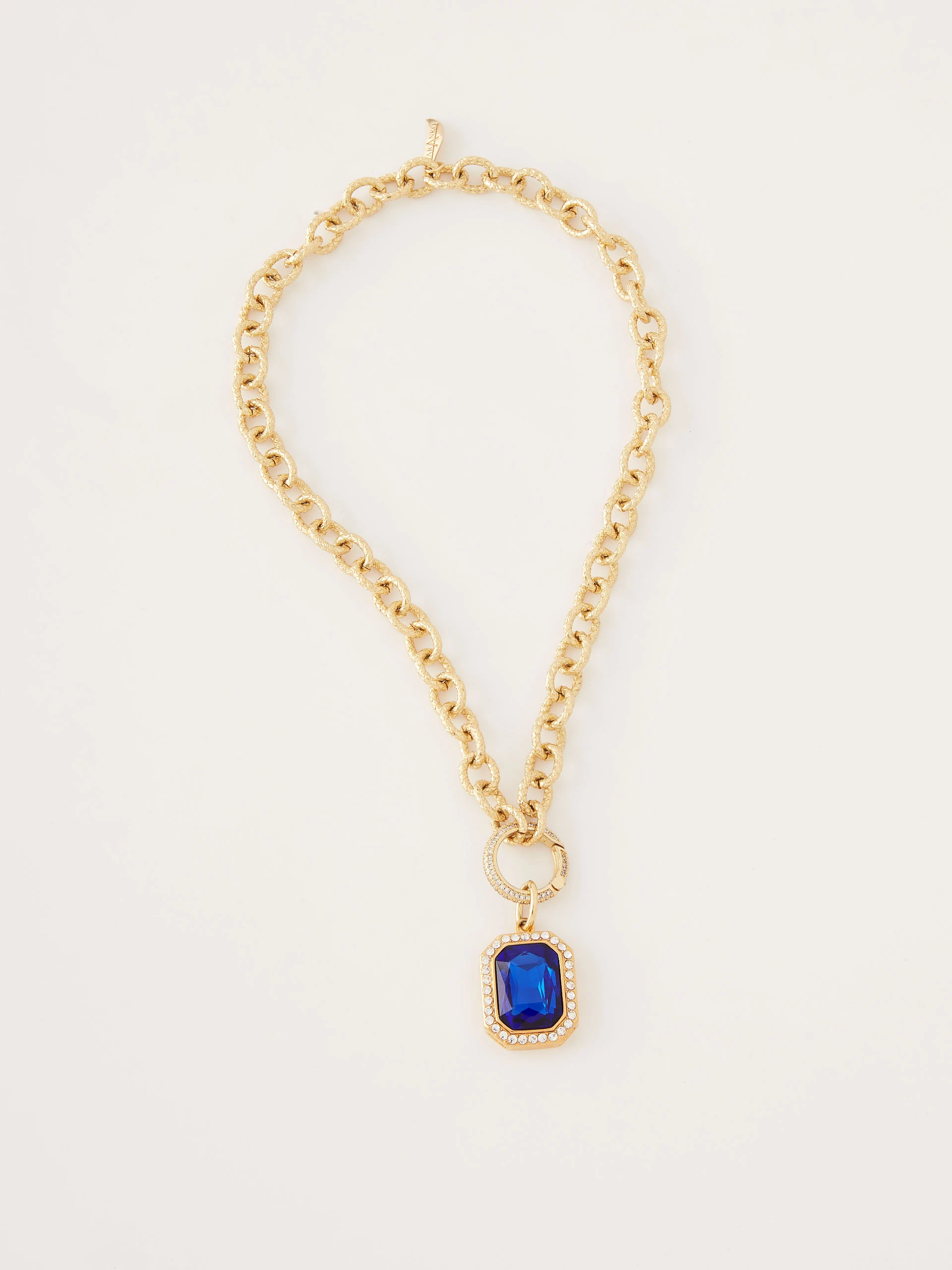Elegant necklace with cobalt pendant