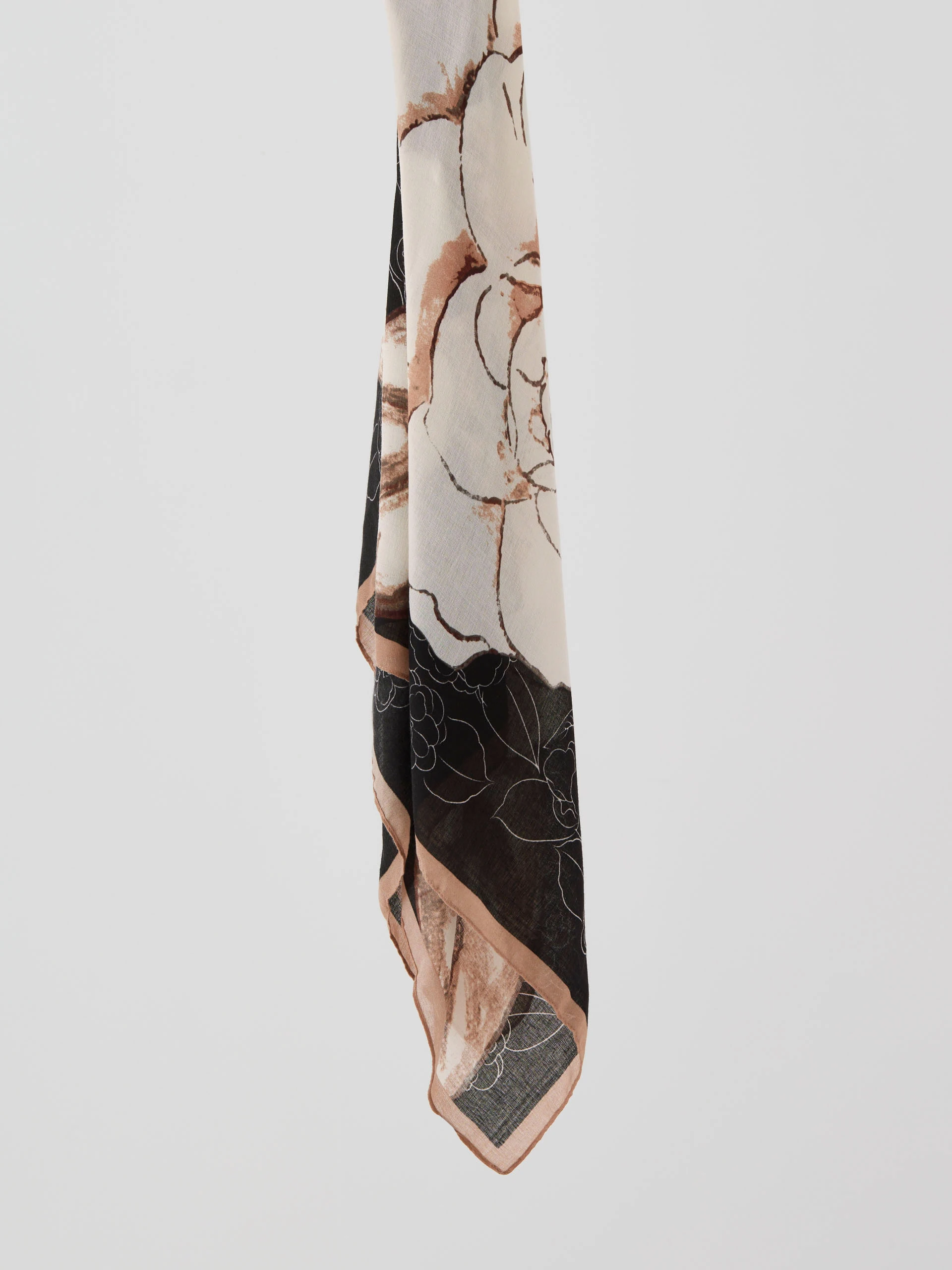 Shawl with rose