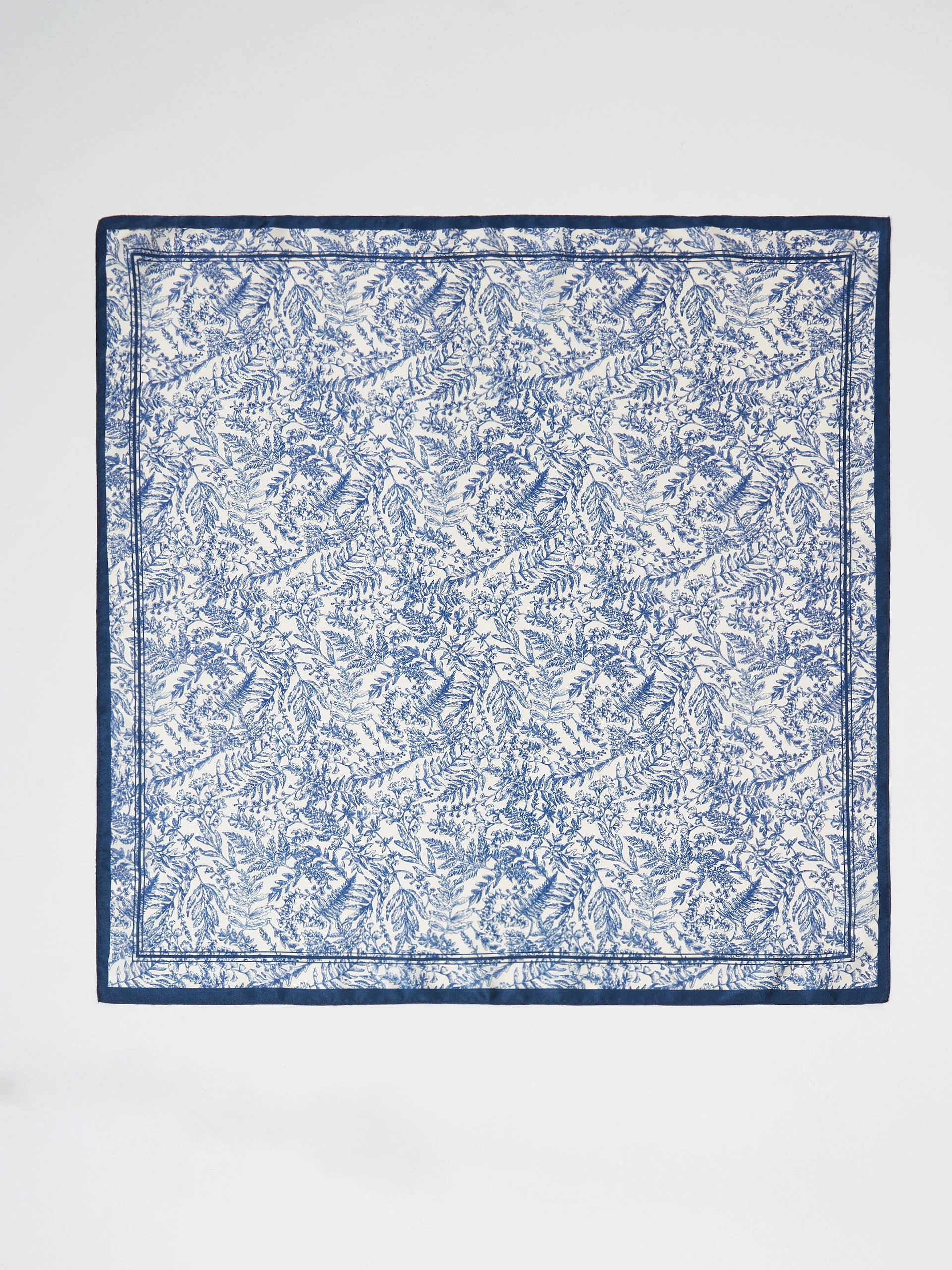 Silk scarf with patterns