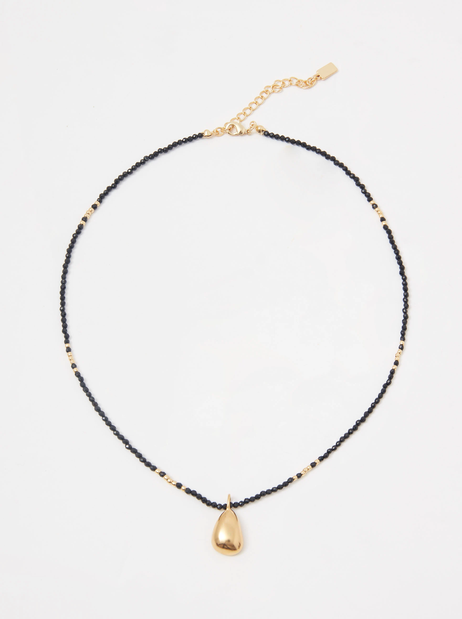 Tourmaline necklace with teardrop pendant