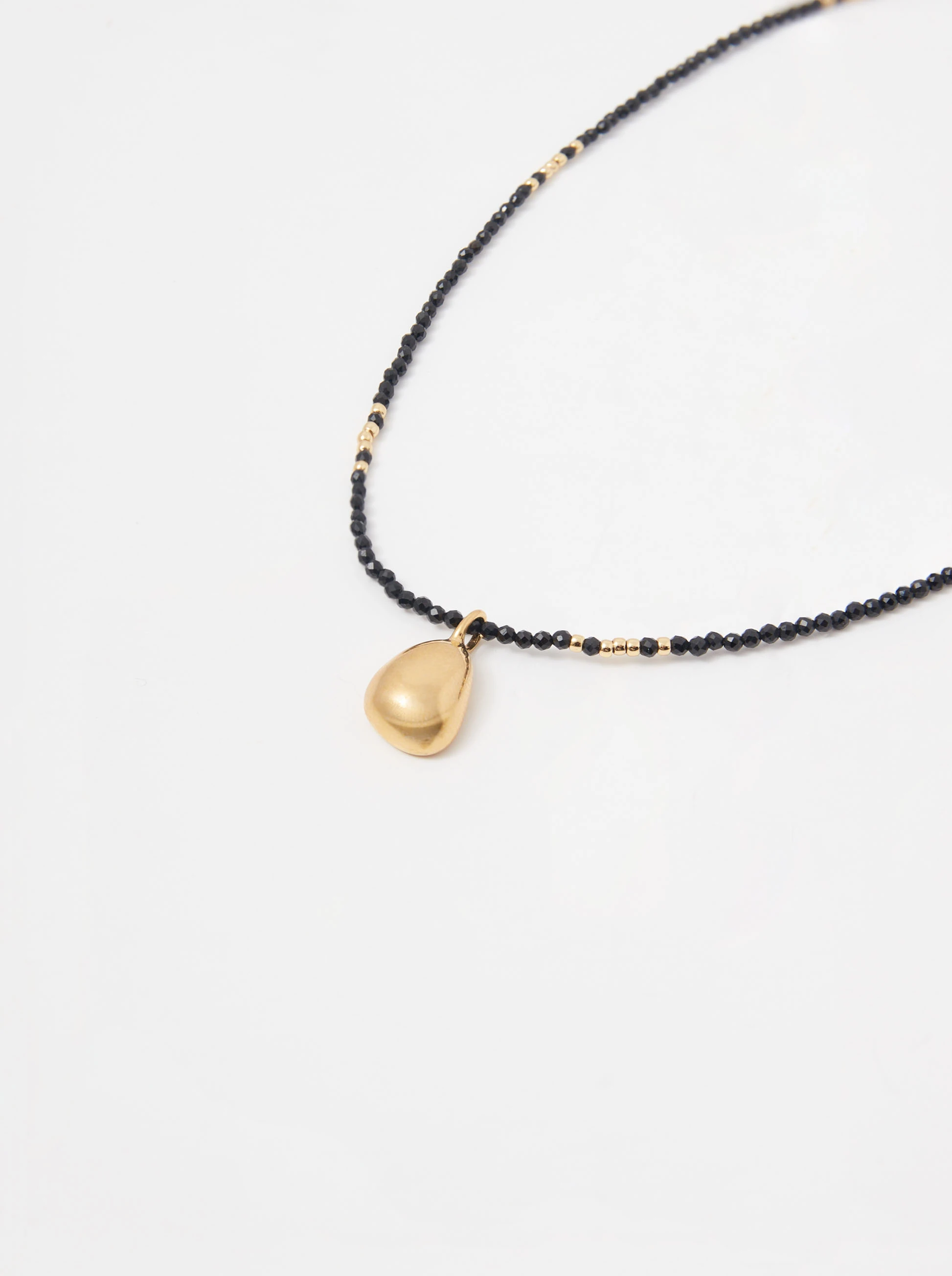 Tourmaline necklace with teardrop pendant
